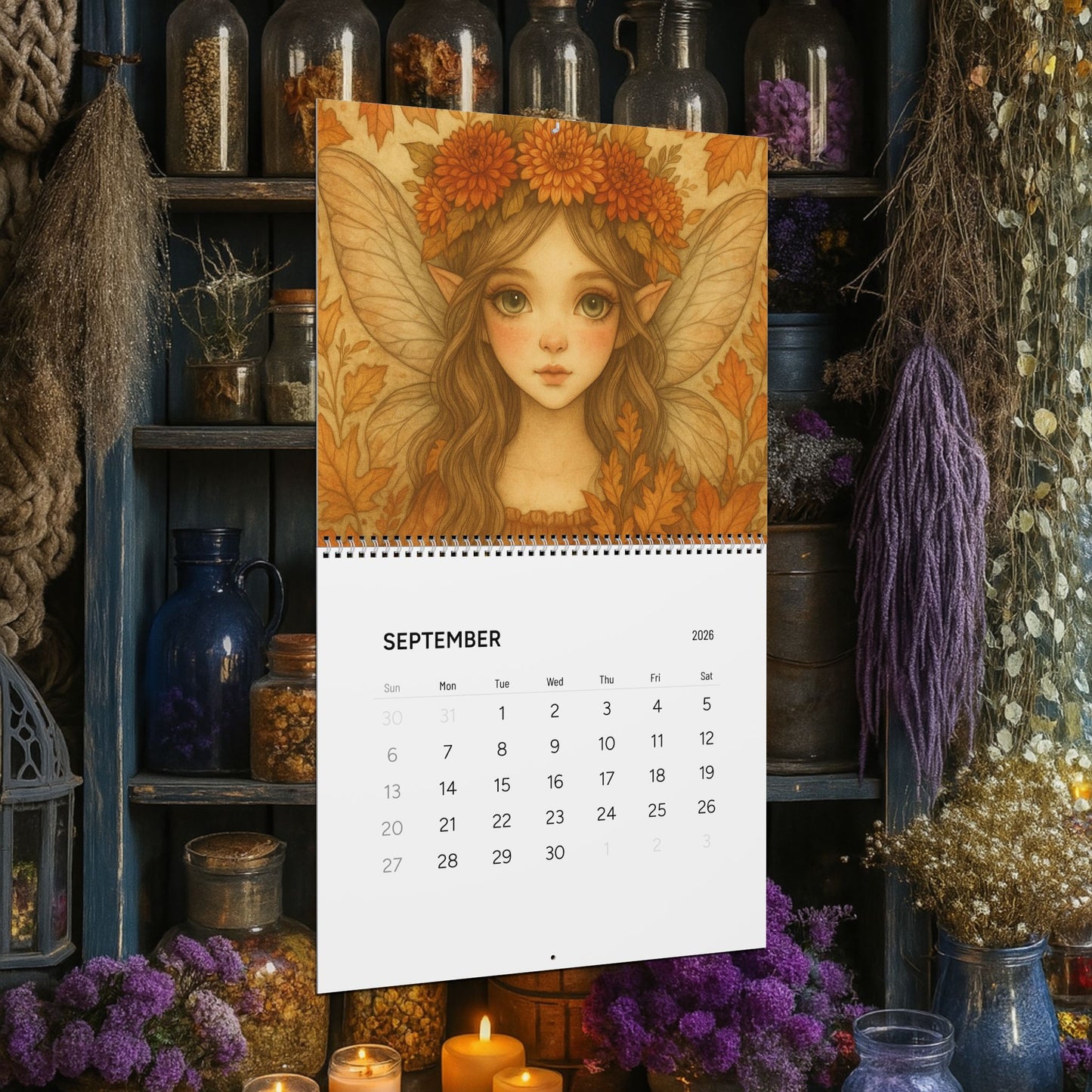 2026 Wall Calendar - Fairy Dust Tee Shop Calendar