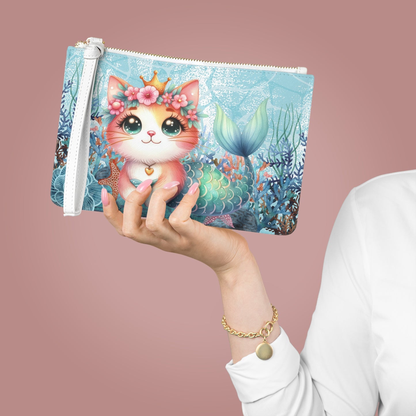 Mermaid Cat Makeup Bag