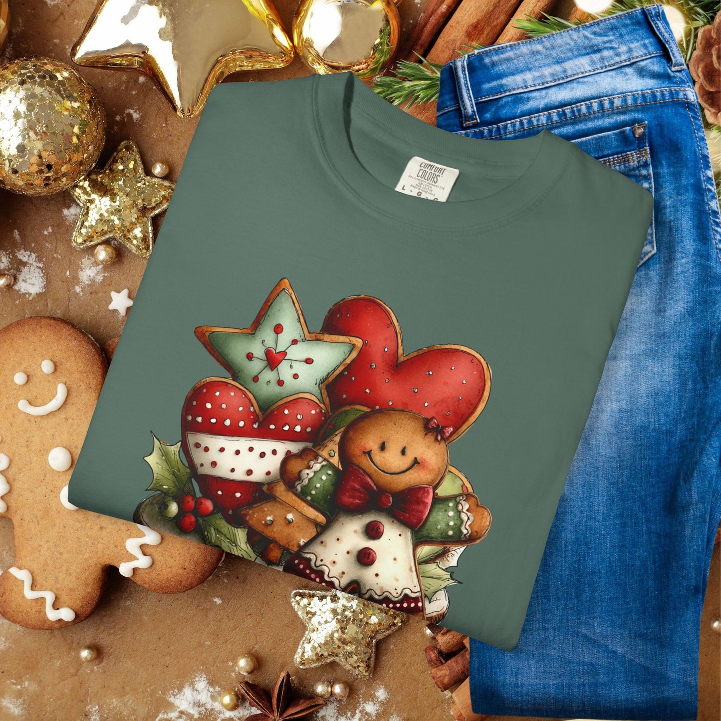 Christmas Gingerbread Cookie Crew T-Shirt