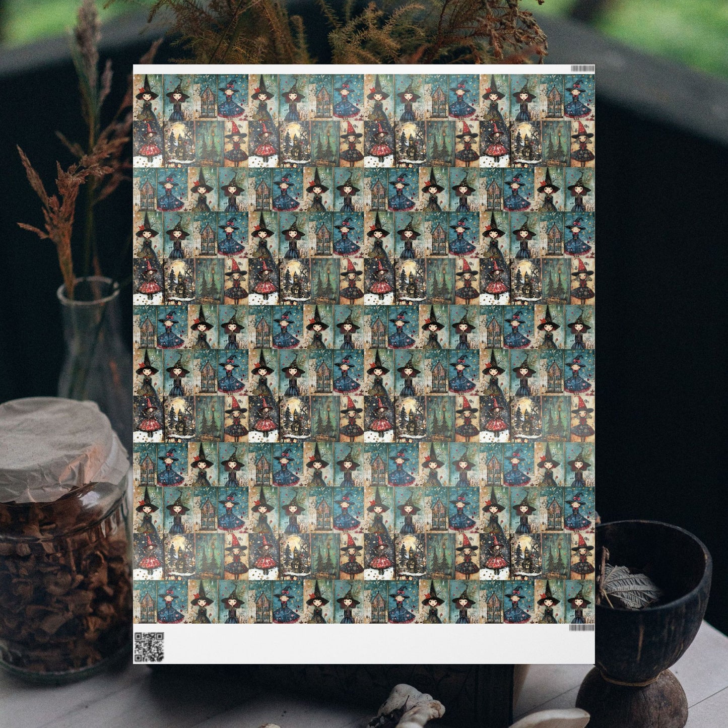 Witchy Christmas Gift Wrap