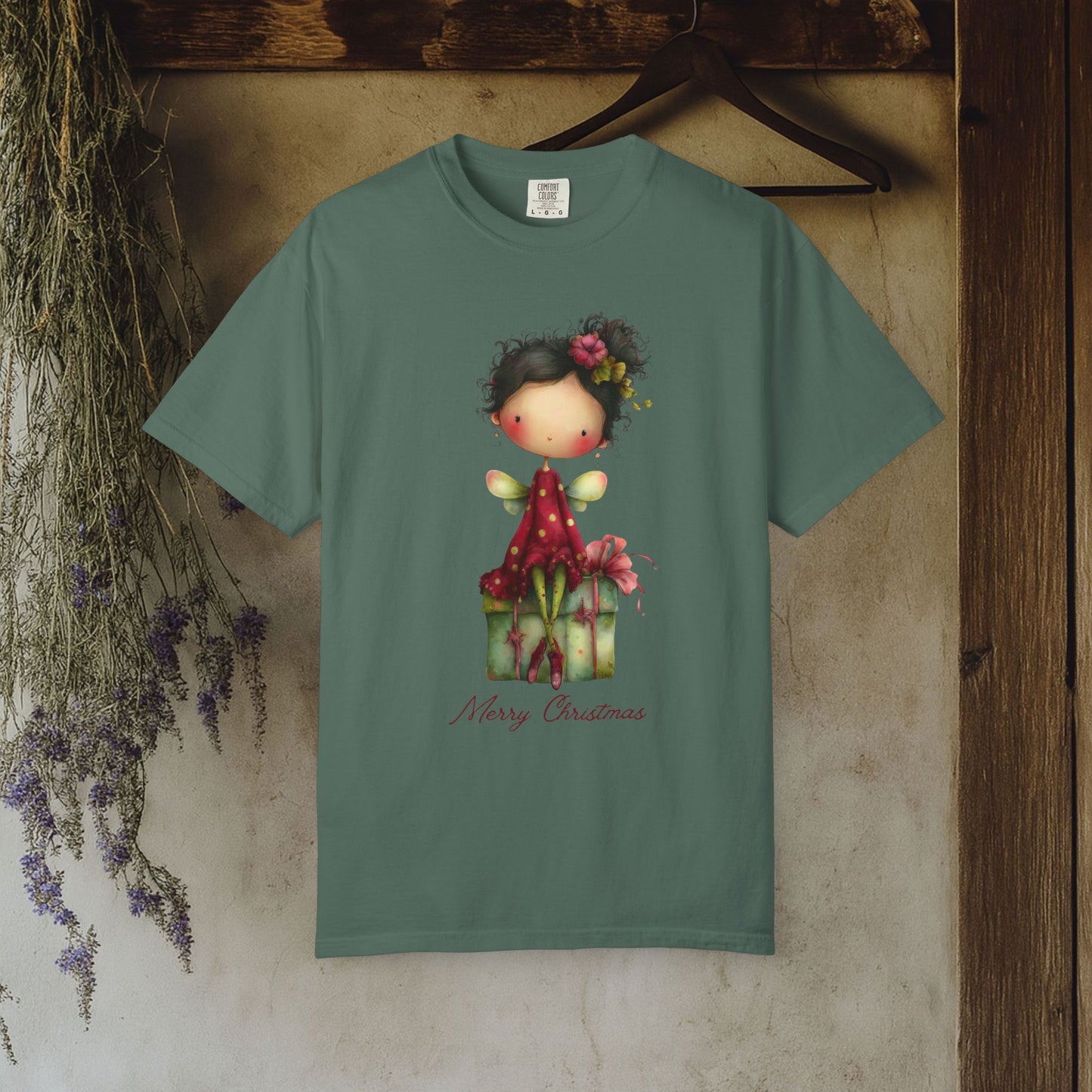 Christmas Gift Angel T‑Shirt — Merry Christmas Cute Holiday Graphic Tee