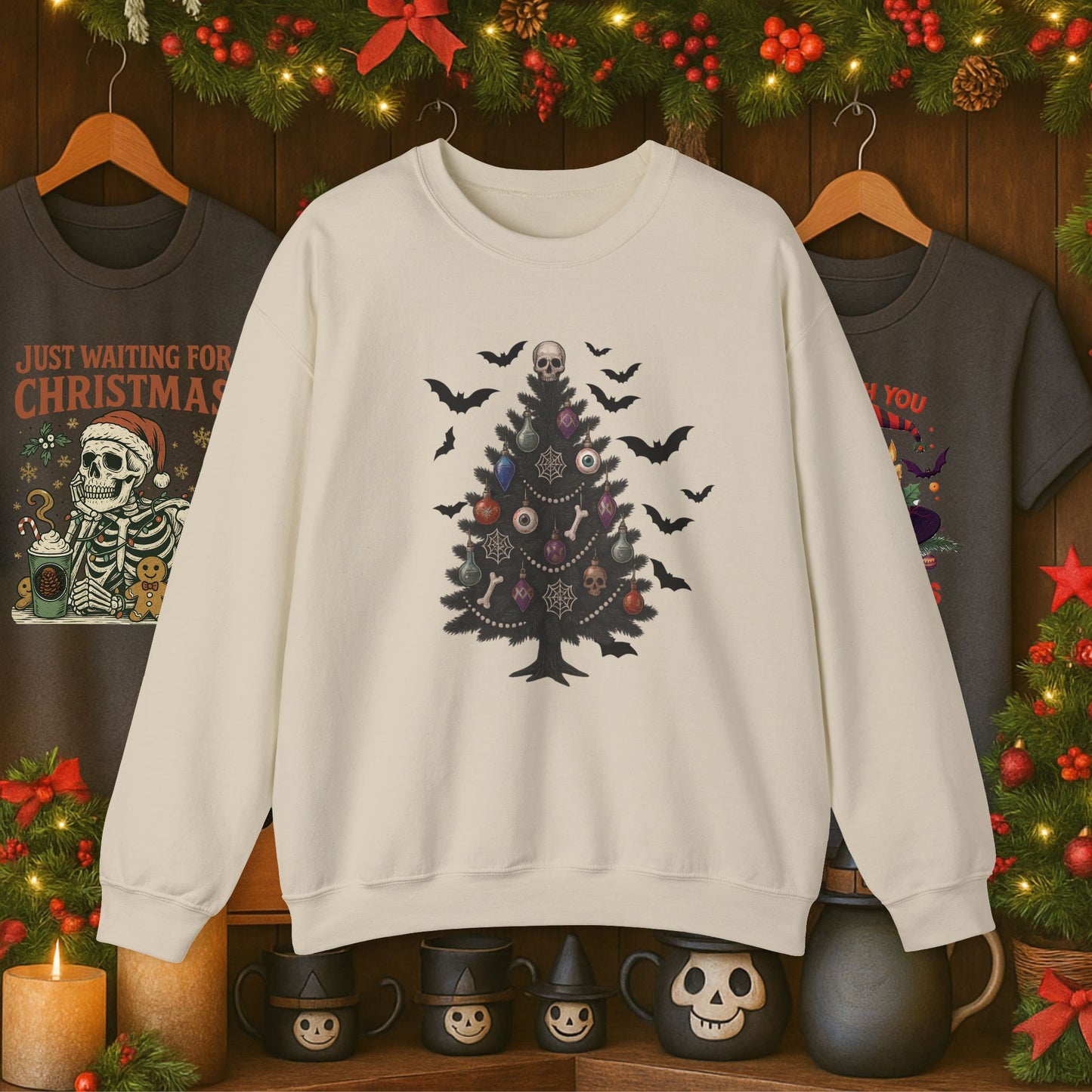 Gothic Christmas Tree Sweatshirt