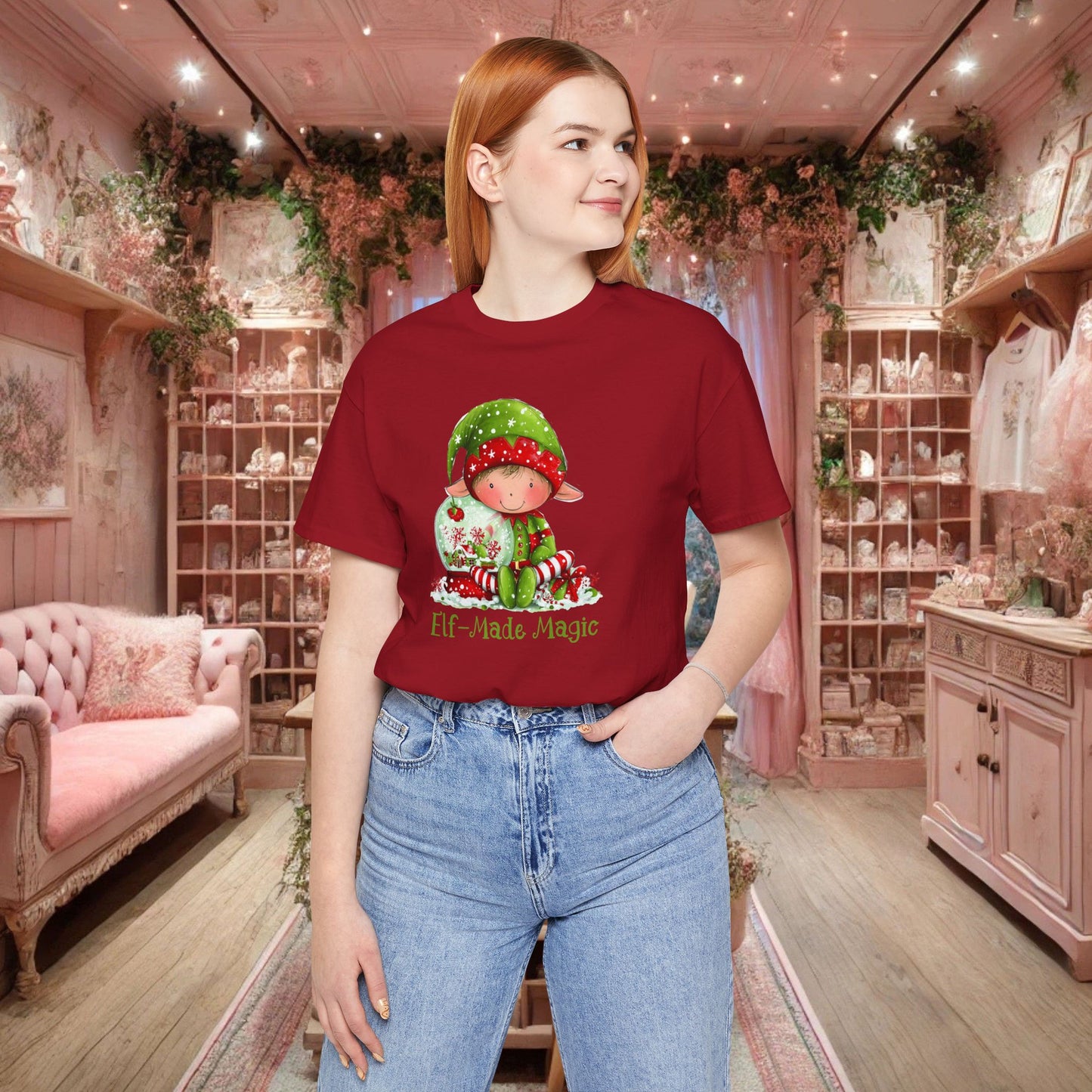 Elf-Made Magic Tee — Cute Christmas Elf Kids' Holiday T-Shirt