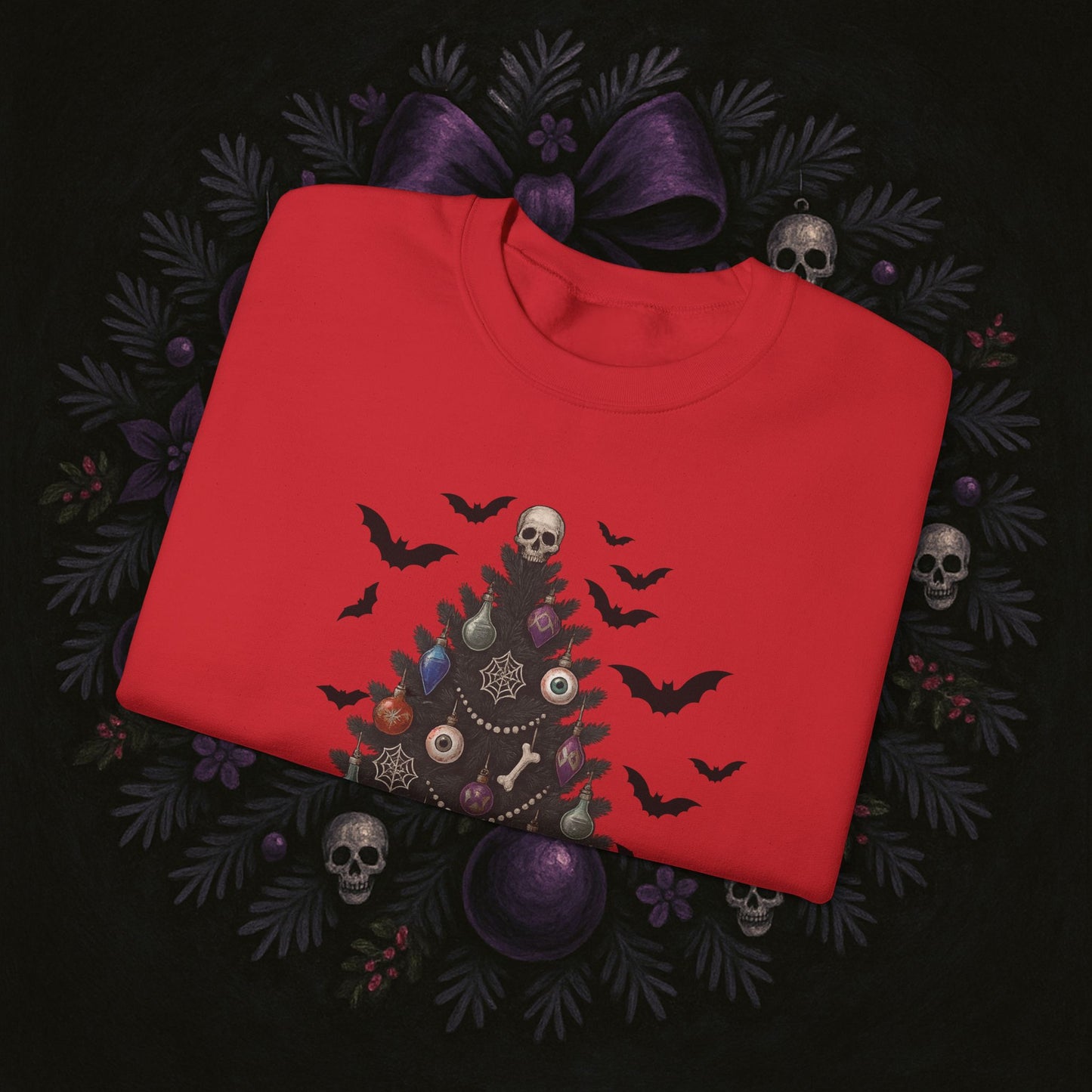 Gothic Christmas Tree Sweatshirt