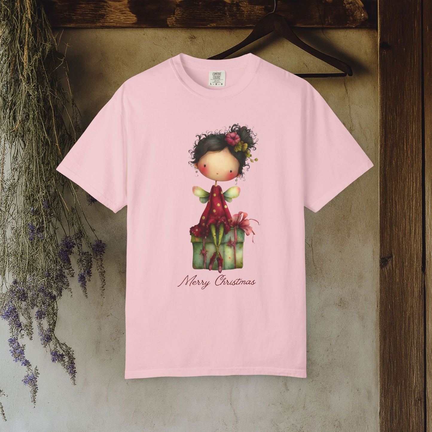 Christmas Gift Angel T‑Shirt — Merry Christmas Cute Holiday Graphic Tee