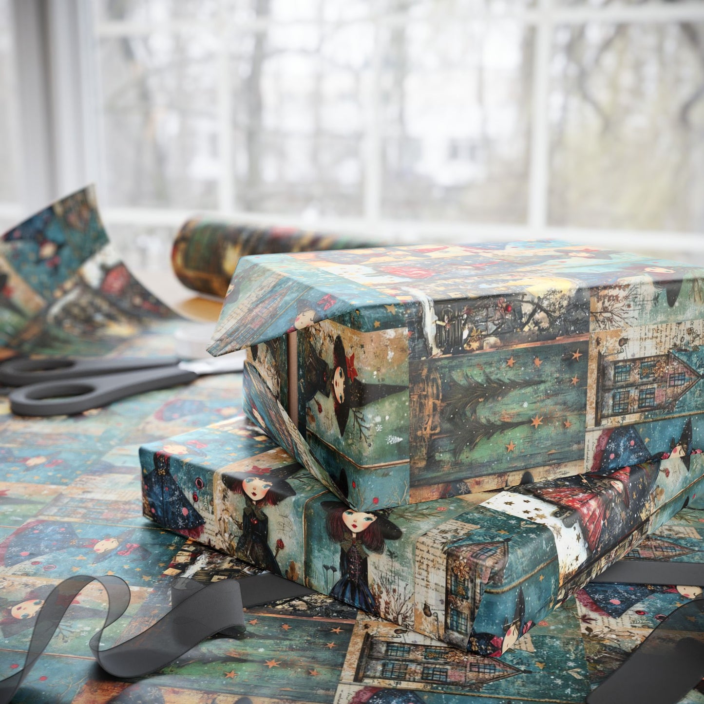 Witchy Christmas Gift Wrap