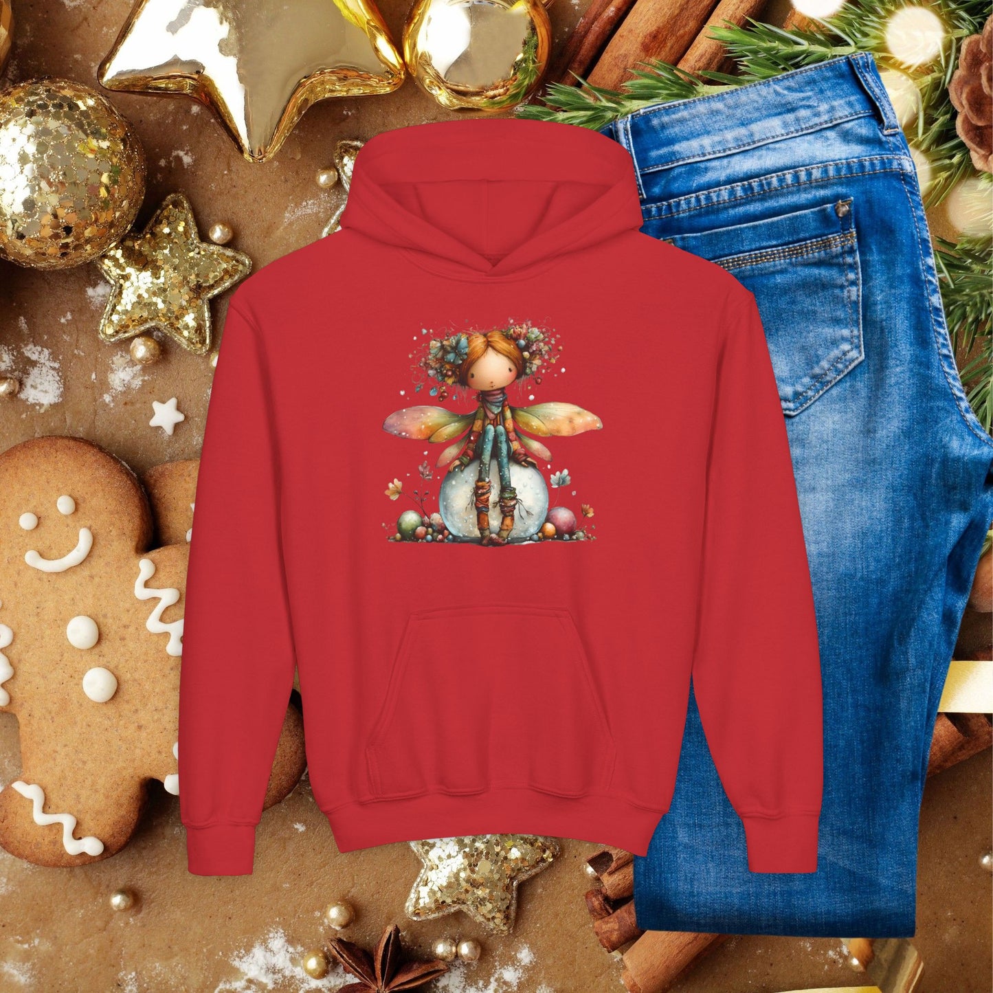 Kids Whimsical Fairy Hoodie — Cute Woodland Pixie Sweatshirt