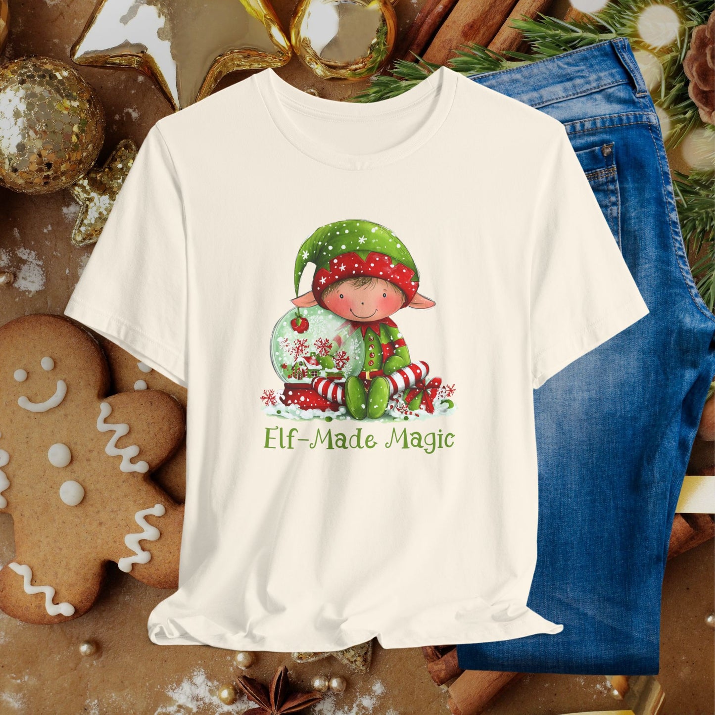Elf-Made Magic Tee — Cute Christmas Elf Kids' Holiday T-Shirt