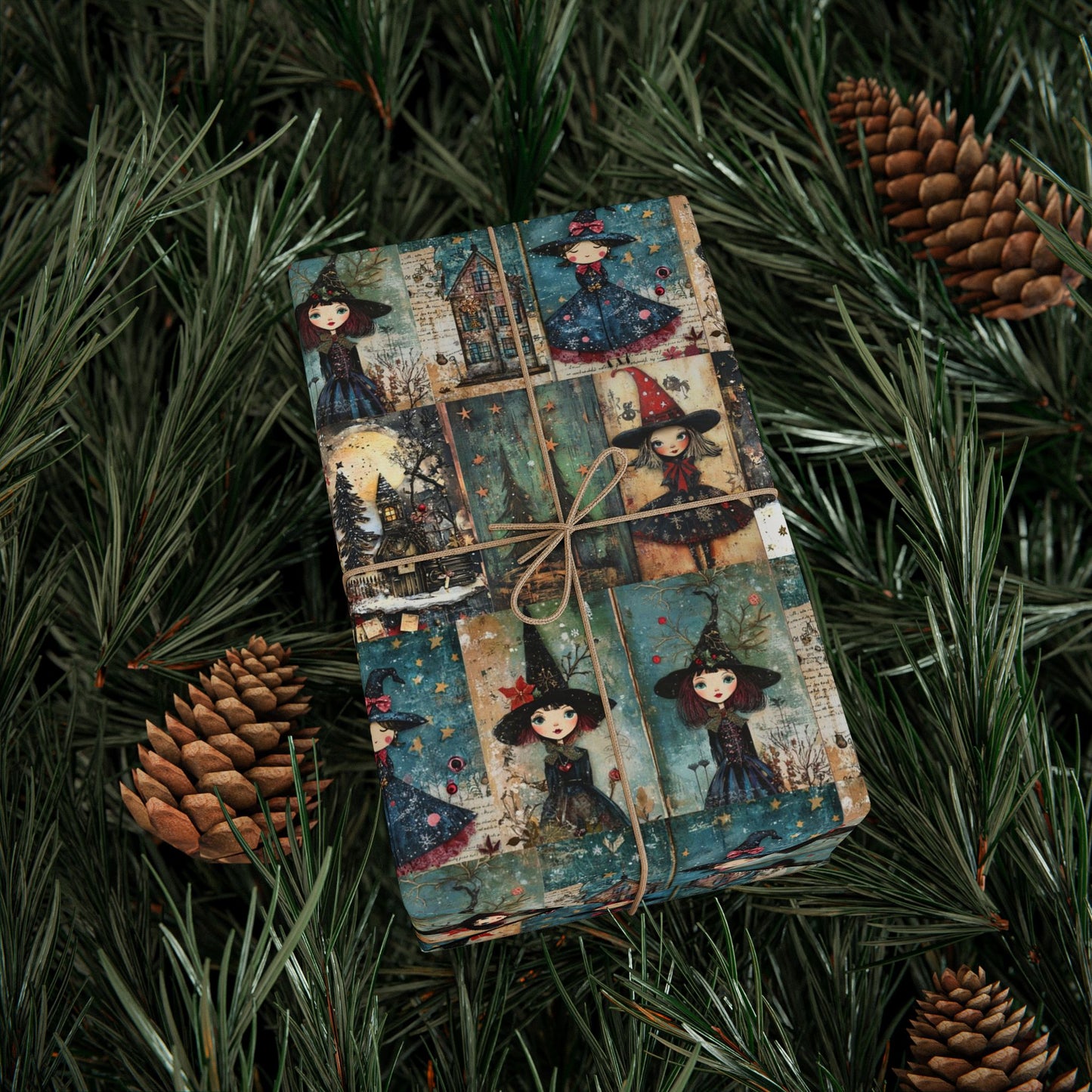 Witchy Christmas Gift Wrap