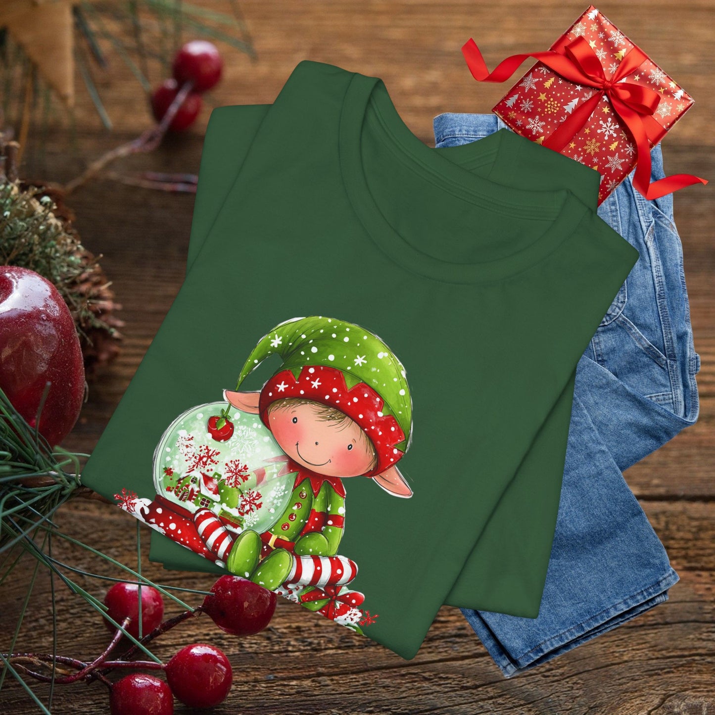 Elf-Made Magic Tee — Cute Christmas Elf Kids' Holiday T-Shirt