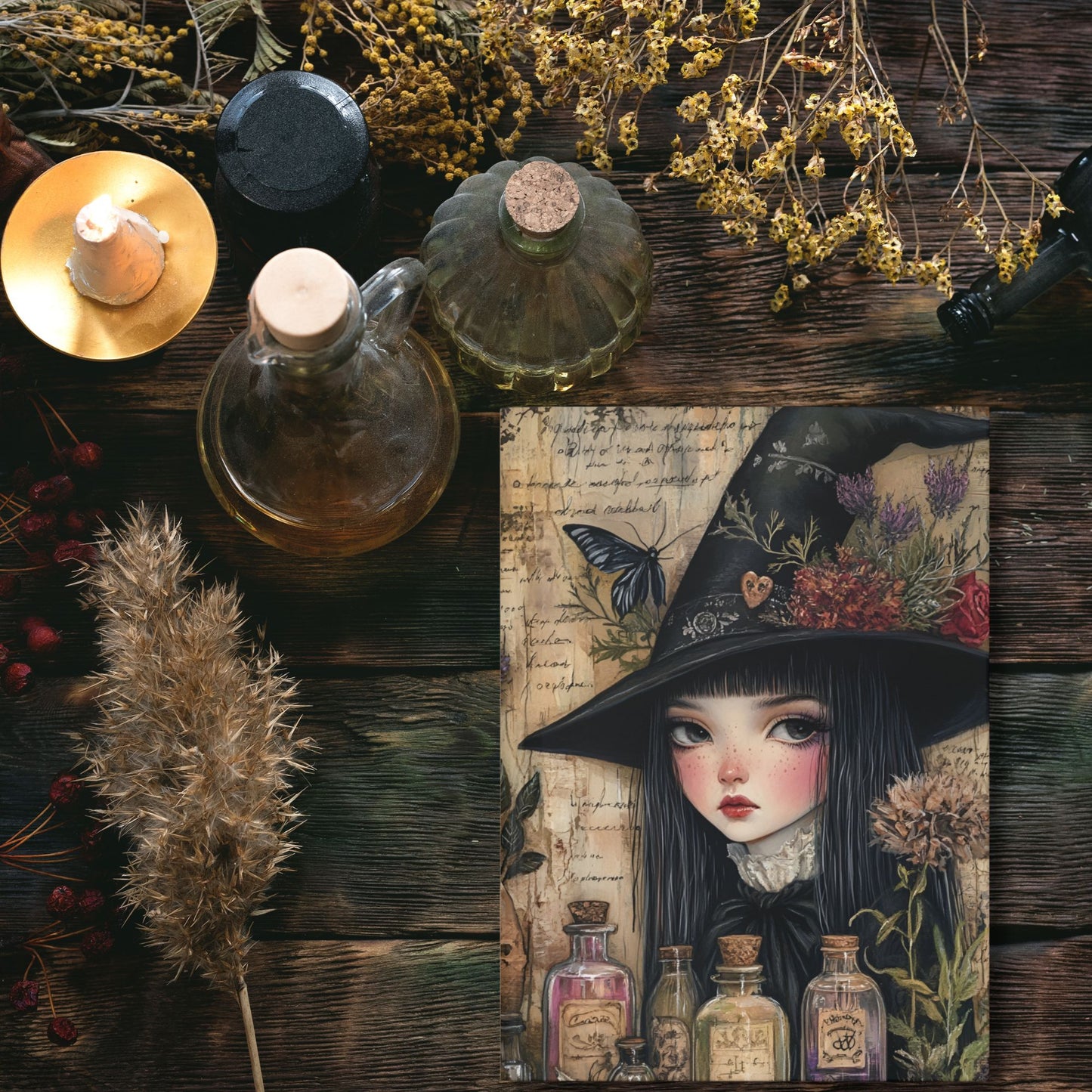 Gothic Witch Journal -  Hardcover Journal Matte