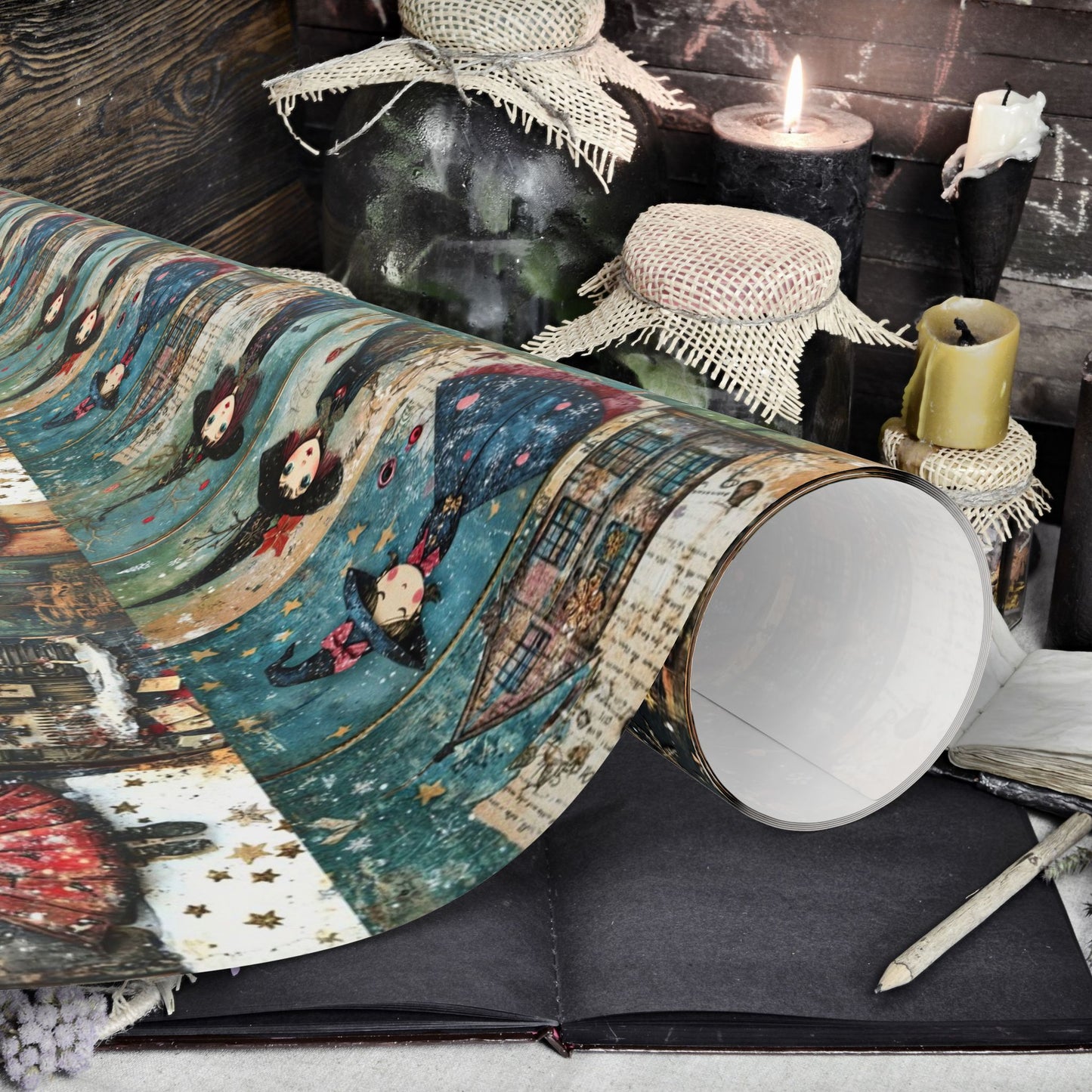 Witchy Christmas Gift Wrap