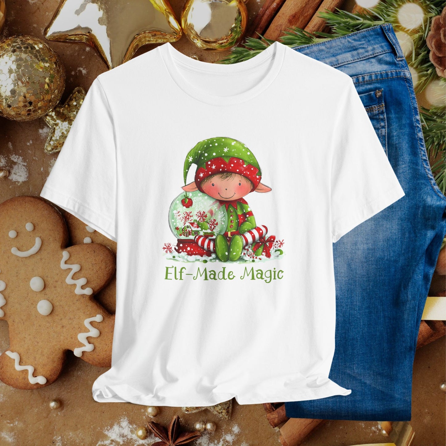 Elf-Made Magic Tee — Cute Christmas Elf Kids' Holiday T-Shirt