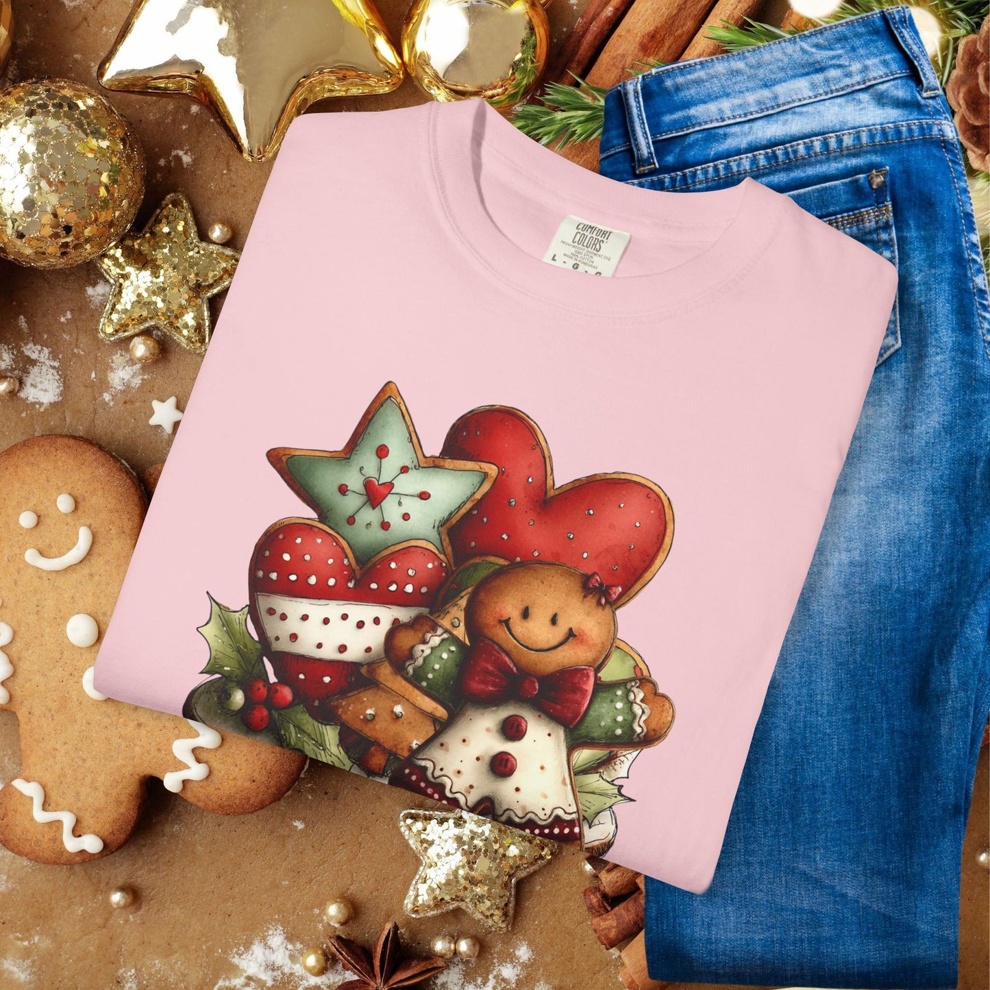 Christmas Gingerbread Cookie Crew T-Shirt