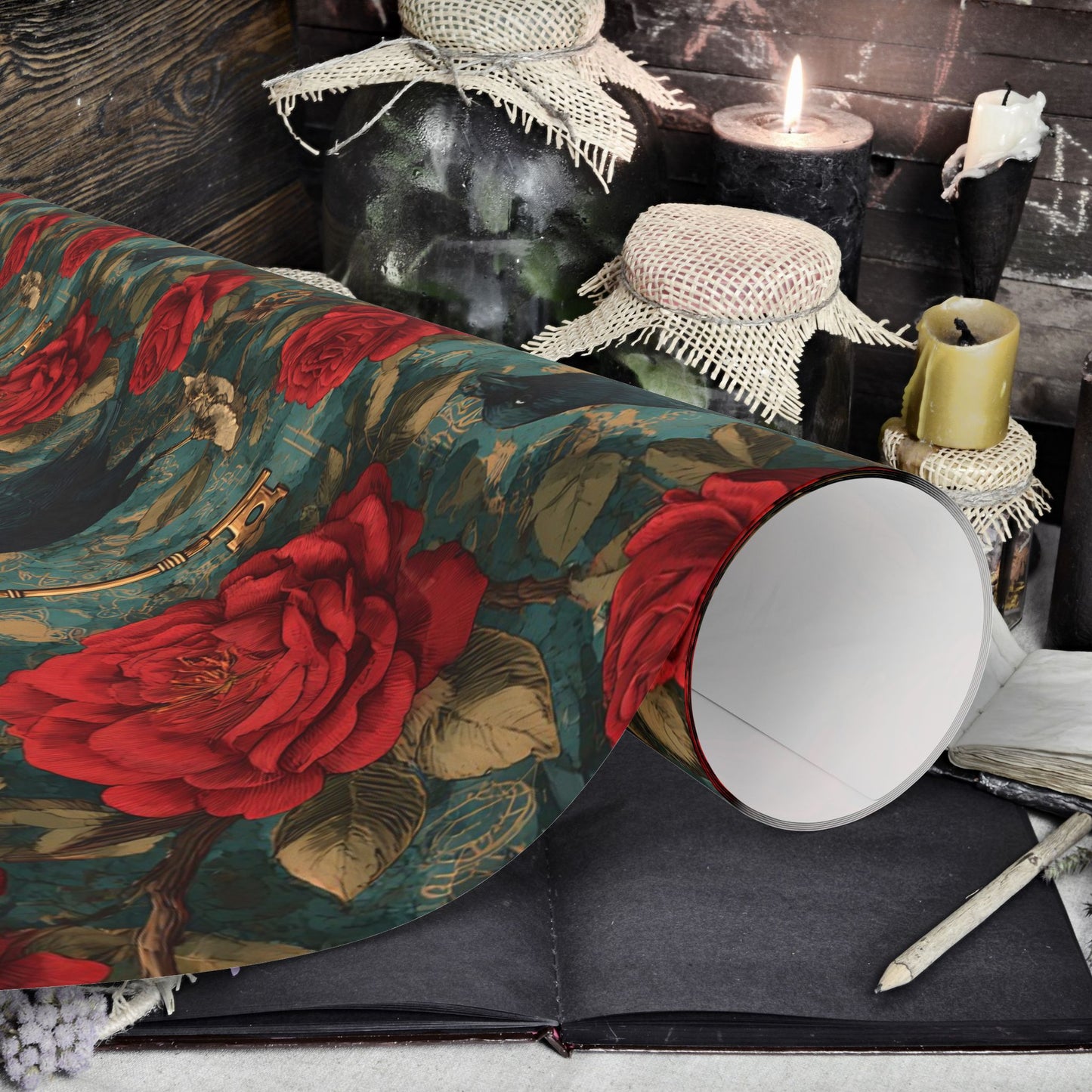 Enchanted Raven Gift Wrap