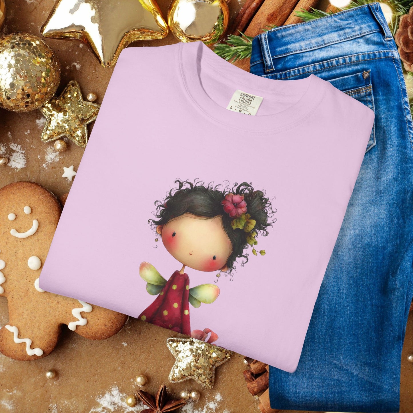 Christmas Gift Angel T‑Shirt — Merry Christmas Cute Holiday Graphic Tee