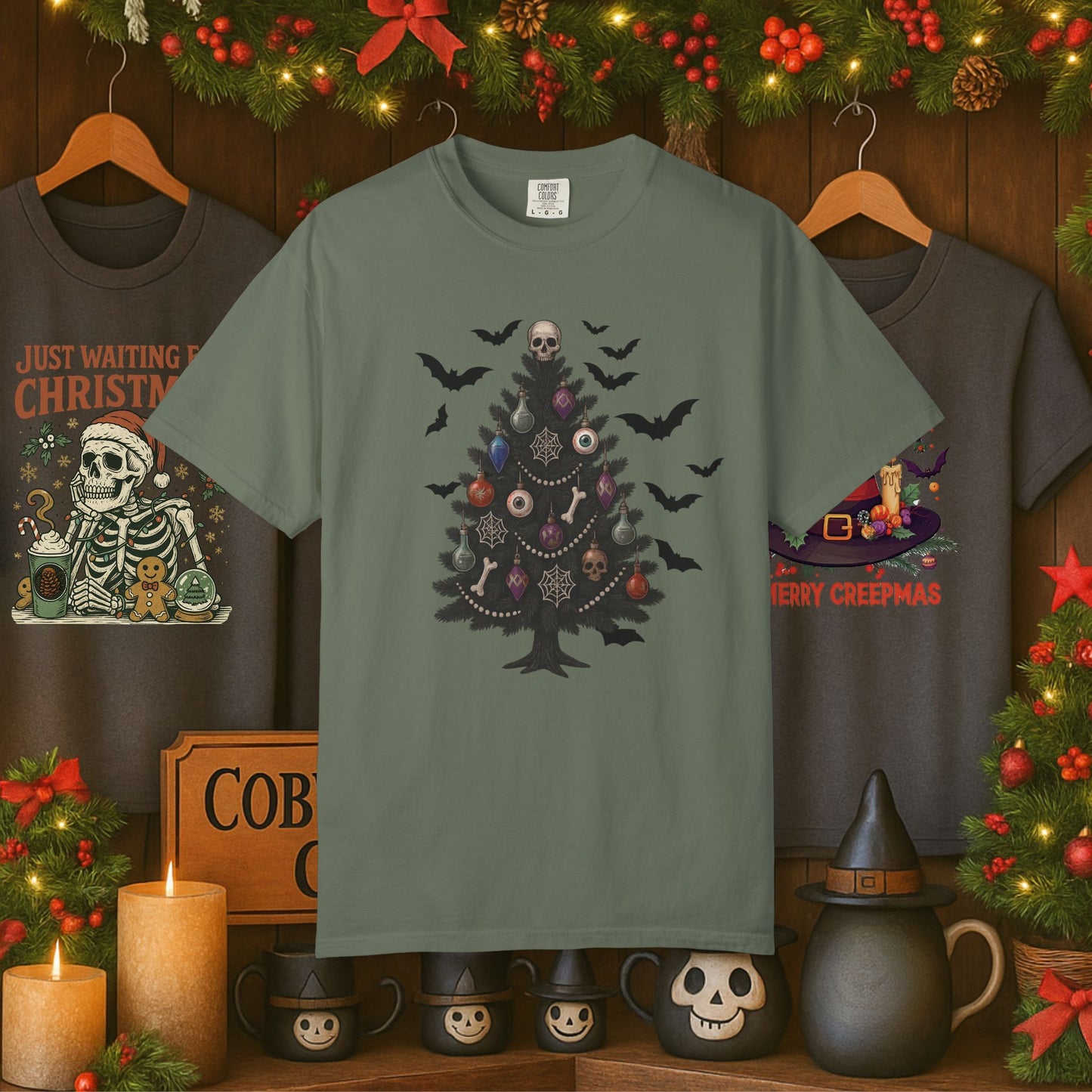 Gothic Christmas Tree T-shirt