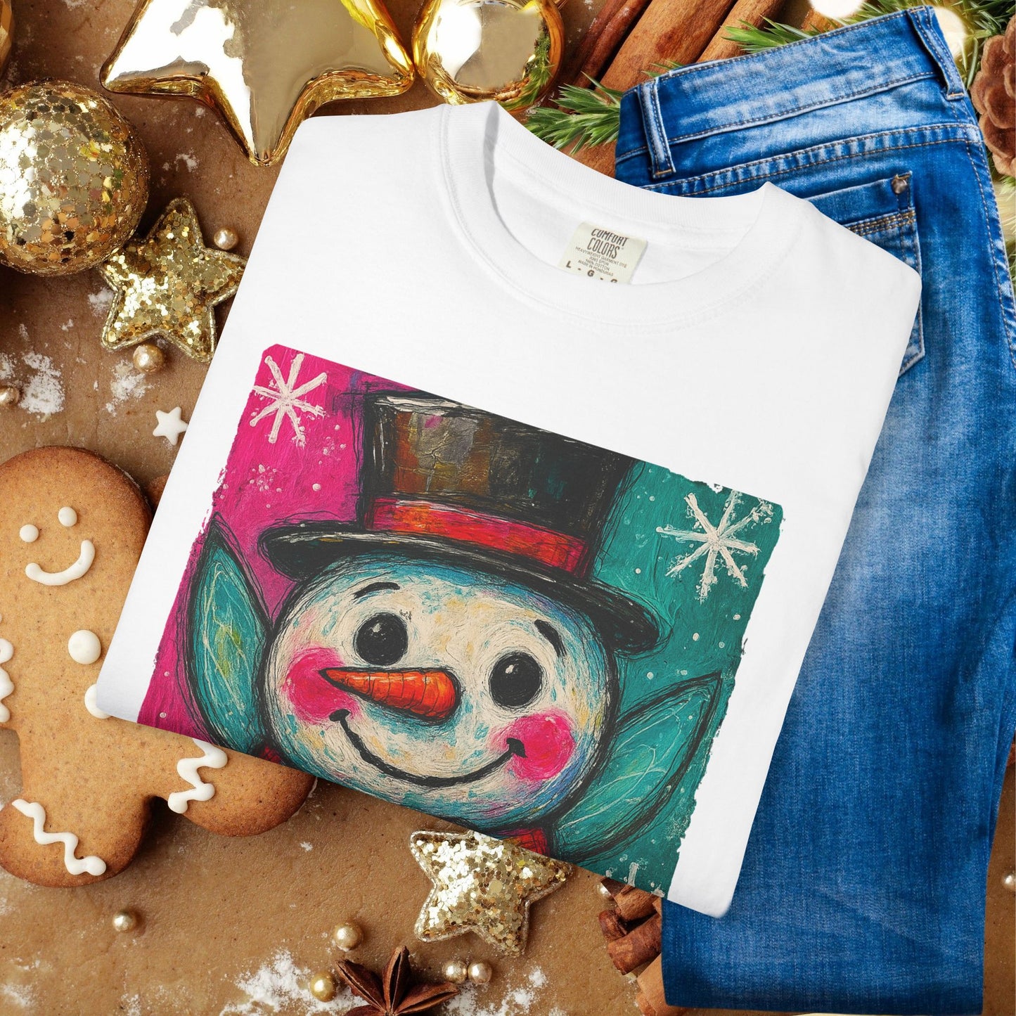 Snowman Holiday T‑Shirt — Cute Festive Snowman Graphic Tee