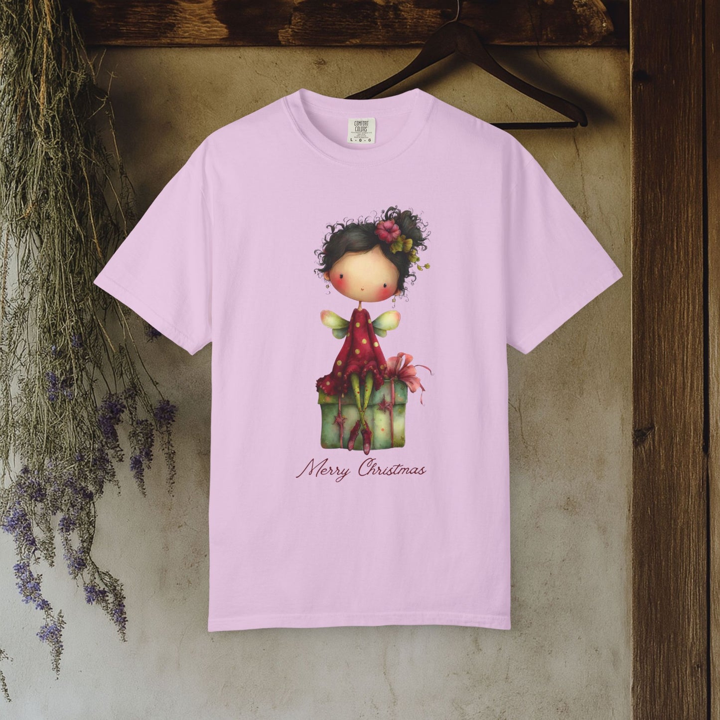 Christmas Gift Angel T‑Shirt — Merry Christmas Cute Holiday Graphic Tee