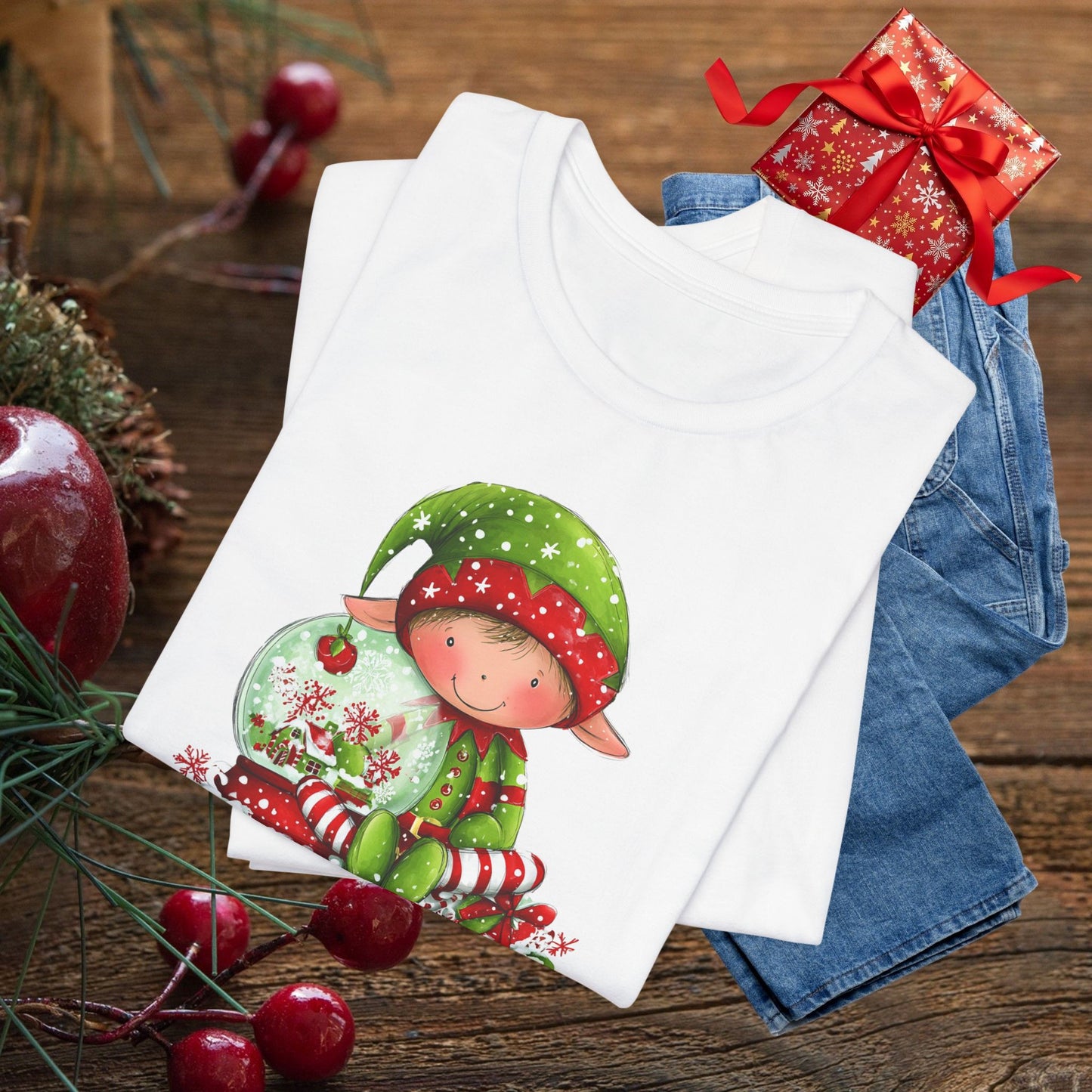 Elf-Made Magic Tee — Cute Christmas Elf Kids' Holiday T-Shirt