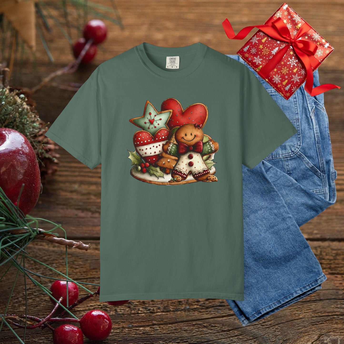 Christmas Gingerbread Cookie Crew T-Shirt