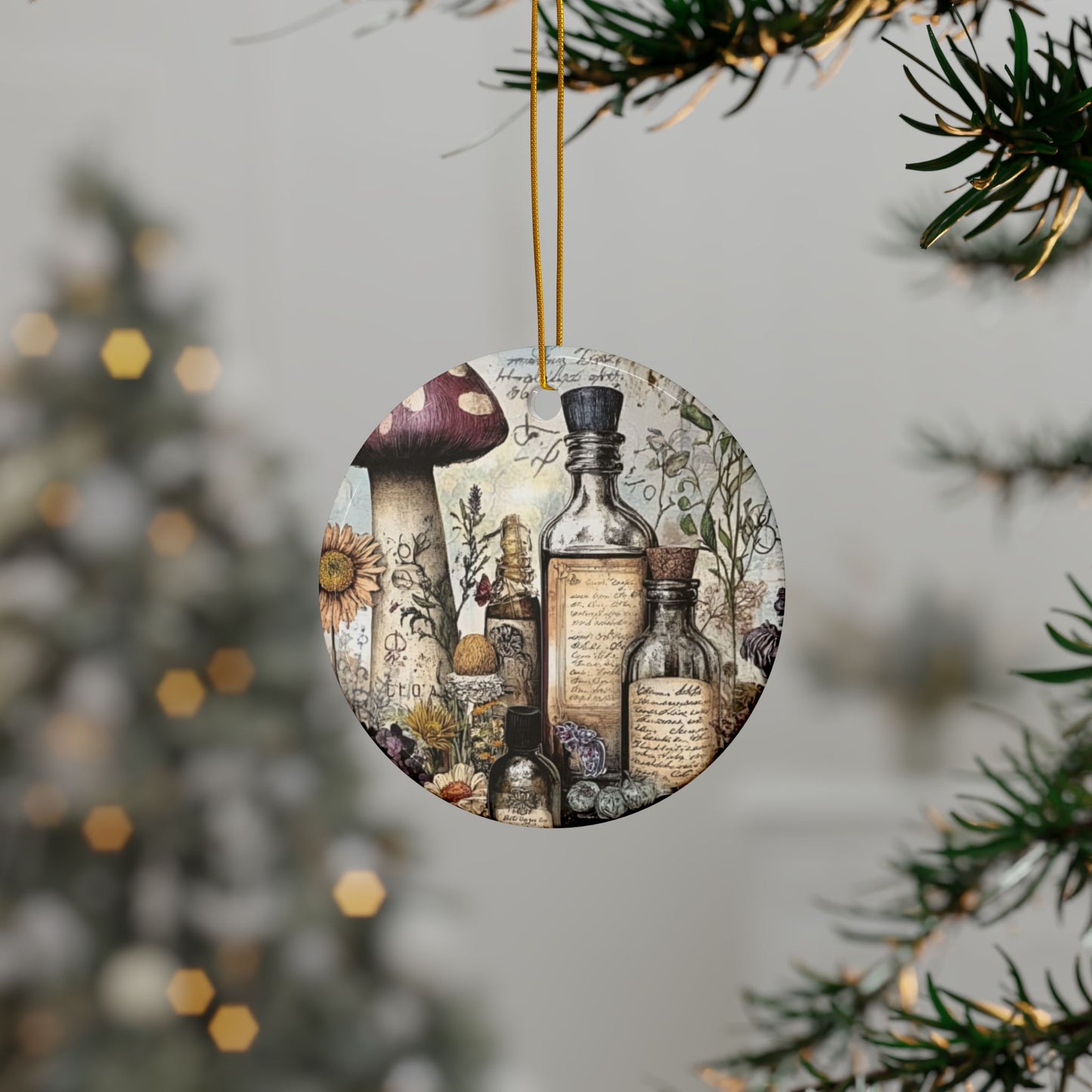 Witchy Apothecary Potion Bottle Ornament