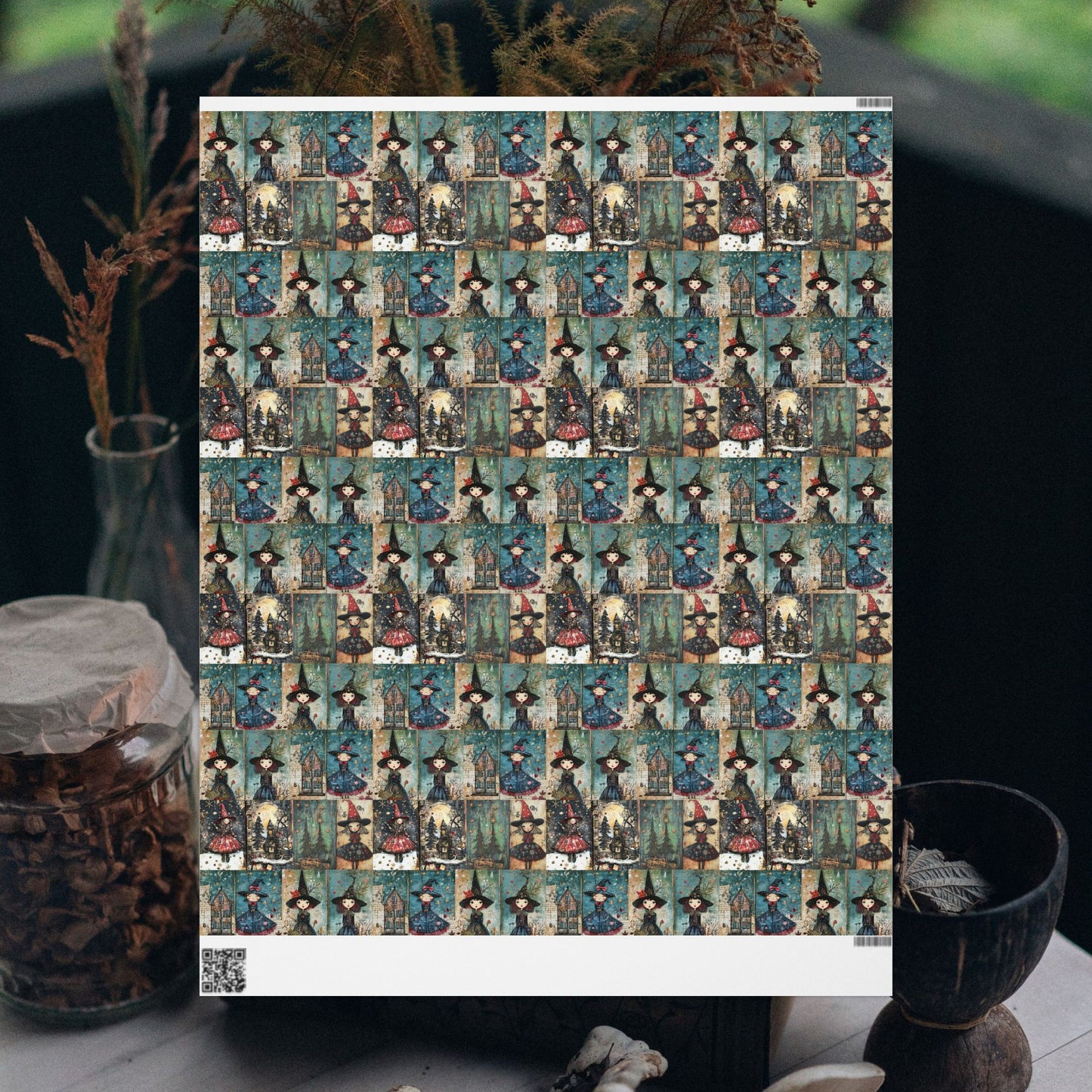 Witchy Christmas Gift Wrap