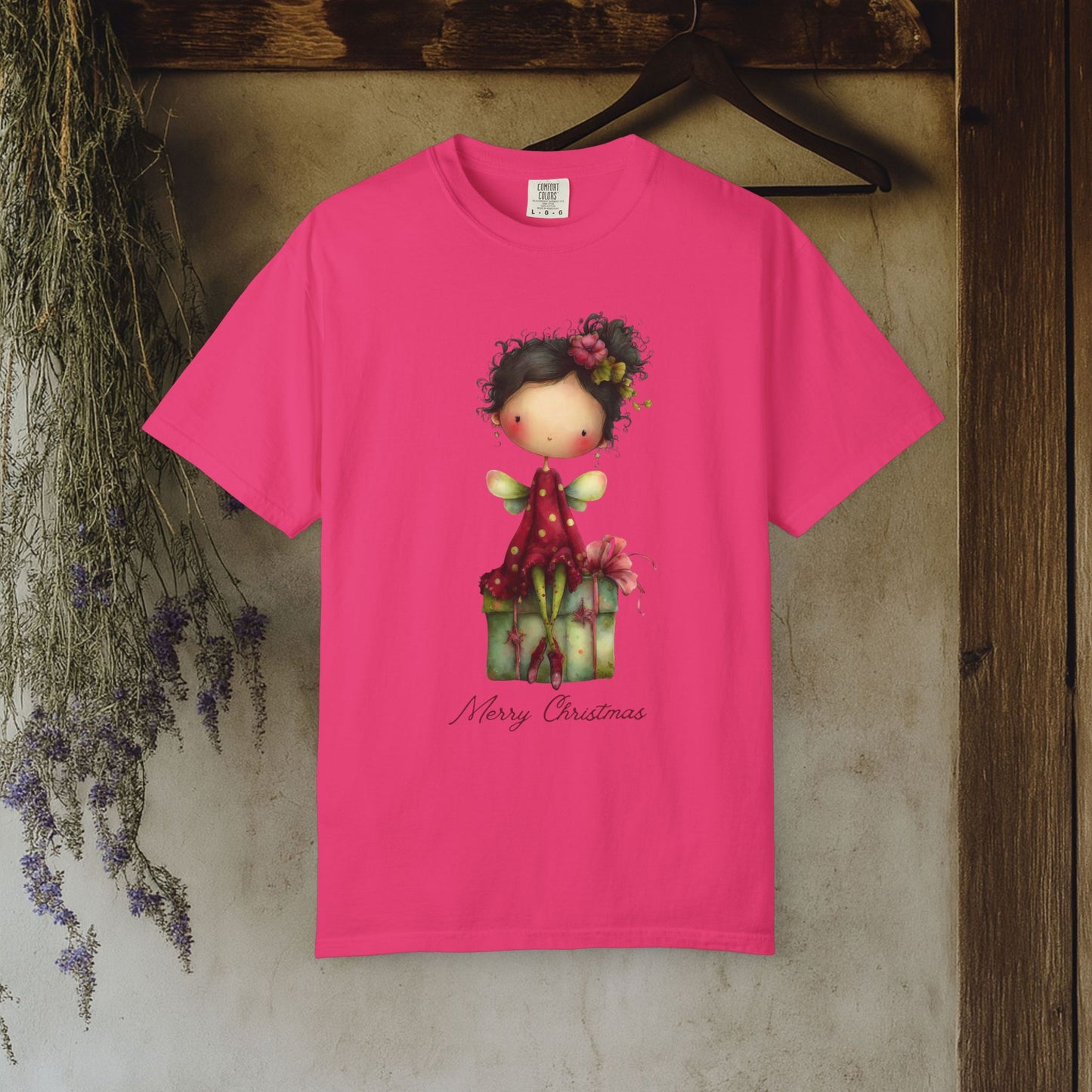 Christmas Gift Angel T‑Shirt — Merry Christmas Cute Holiday Graphic Tee