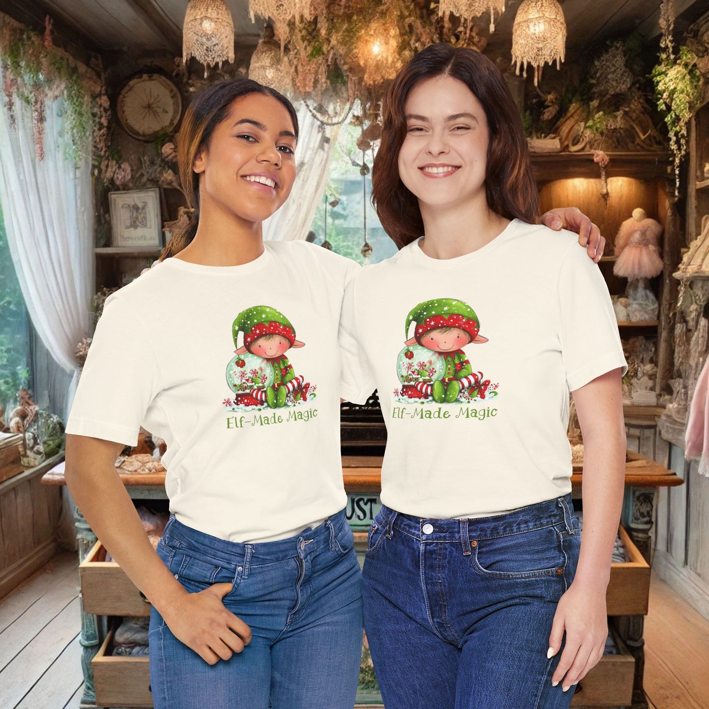 Elf-Made Magic Tee — Cute Christmas Elf Kids' Holiday T-Shirt