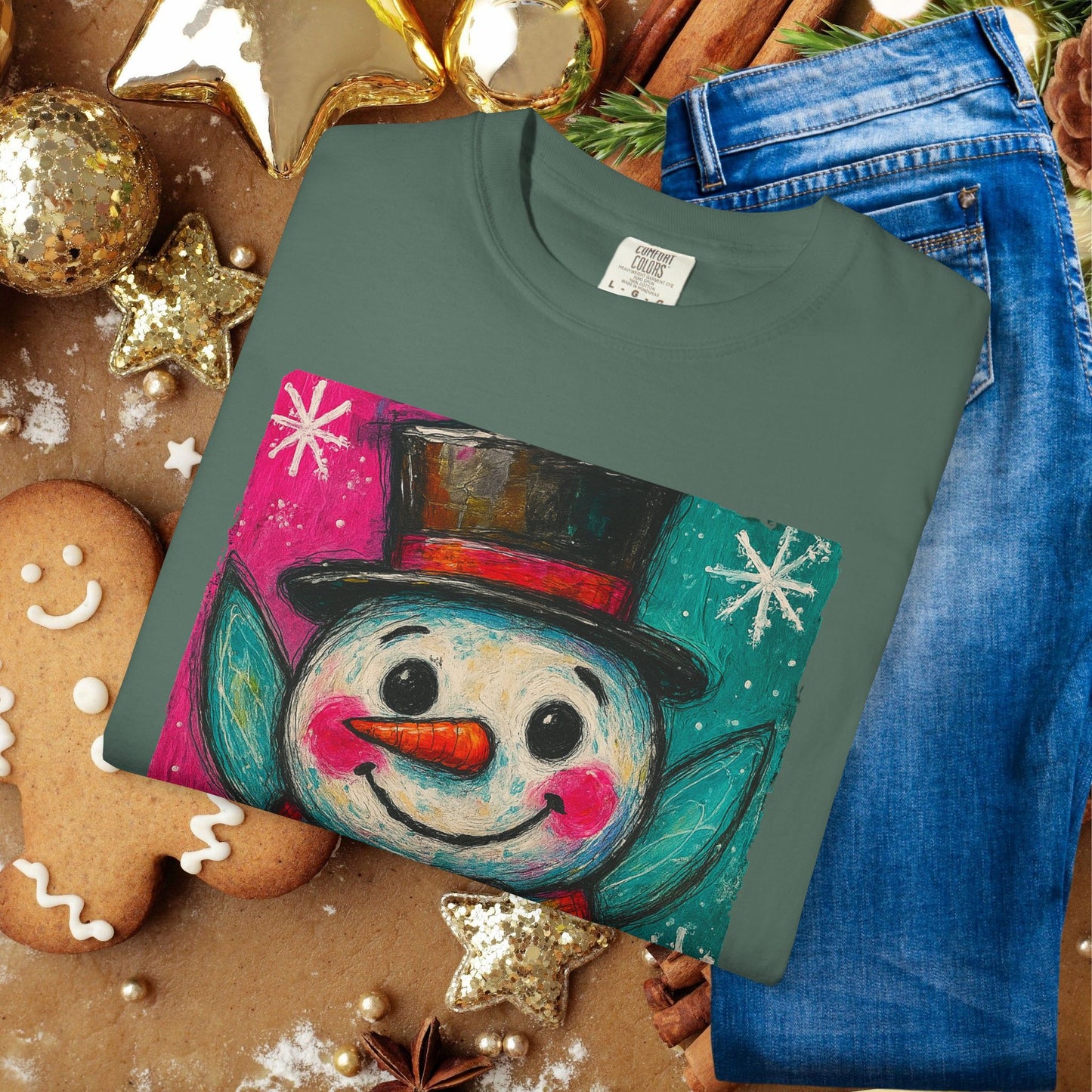 Snowman Holiday T‑Shirt — Cute Festive Snowman Graphic Tee