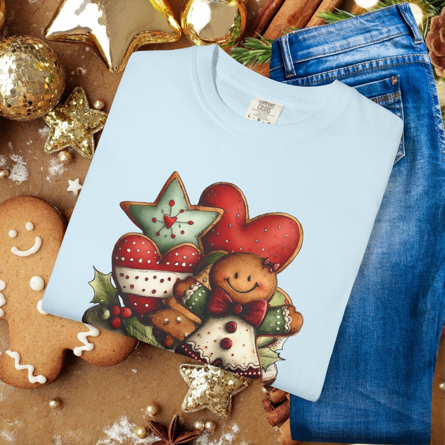Christmas Gingerbread Cookie Crew T-Shirt