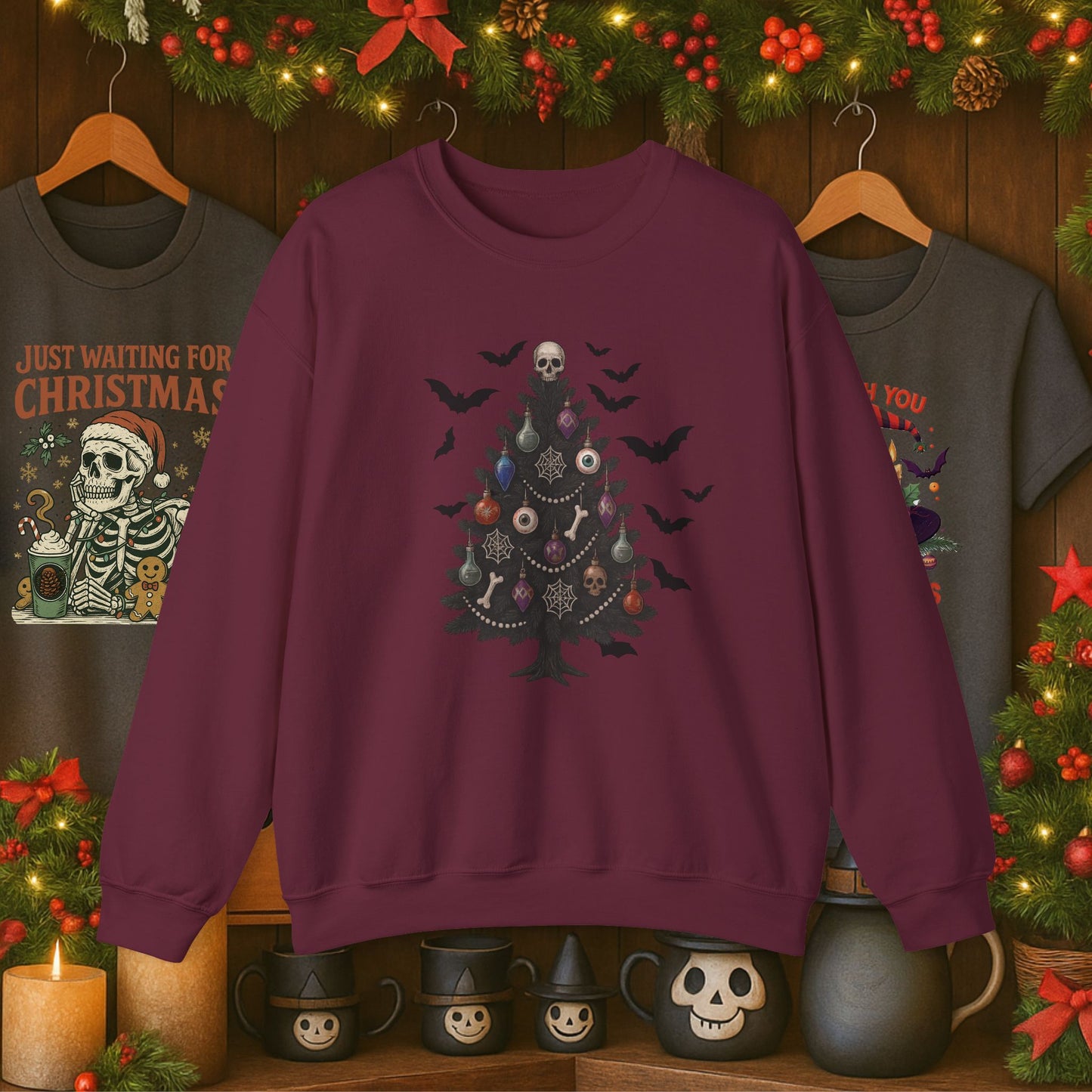 Gothic Christmas Tree Sweatshirt