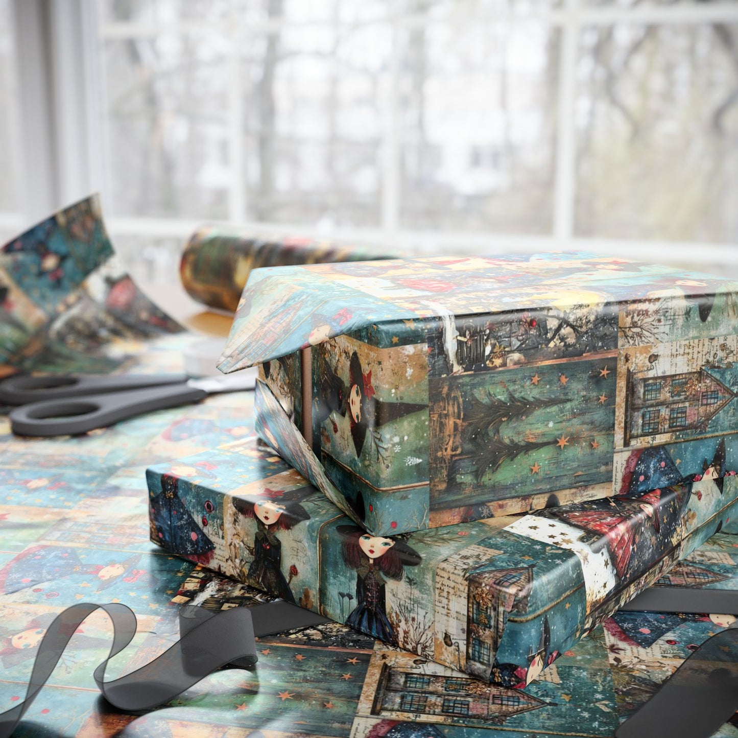 Witchy Christmas Gift Wrap
