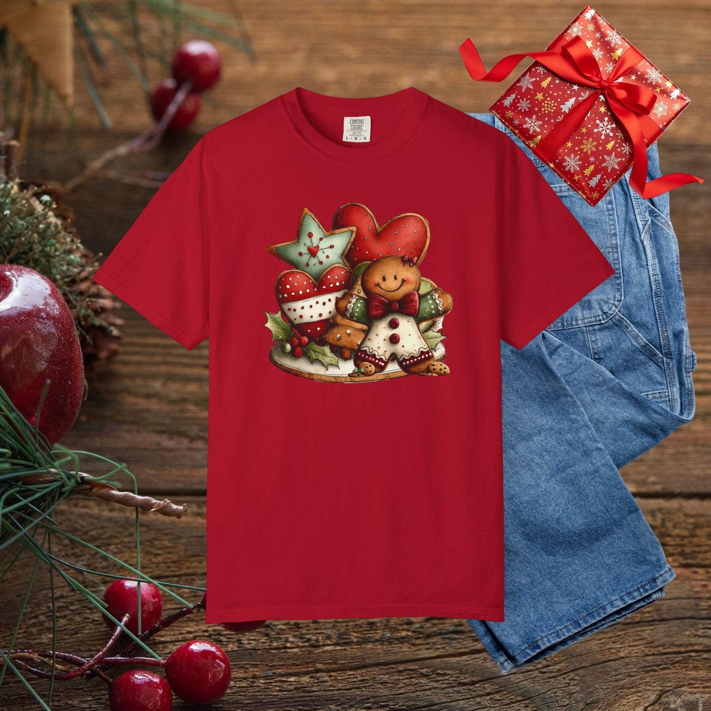 Christmas Gingerbread Cookie Crew T-Shirt
