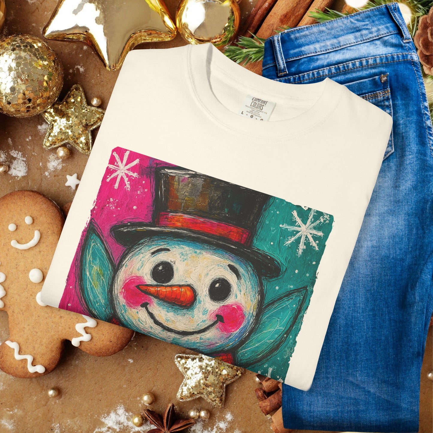 Snowman Holiday T‑Shirt — Cute Festive Snowman Graphic Tee