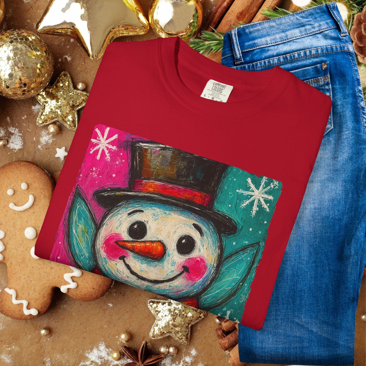 Snowman Holiday T‑Shirt — Cute Festive Snowman Graphic Tee
