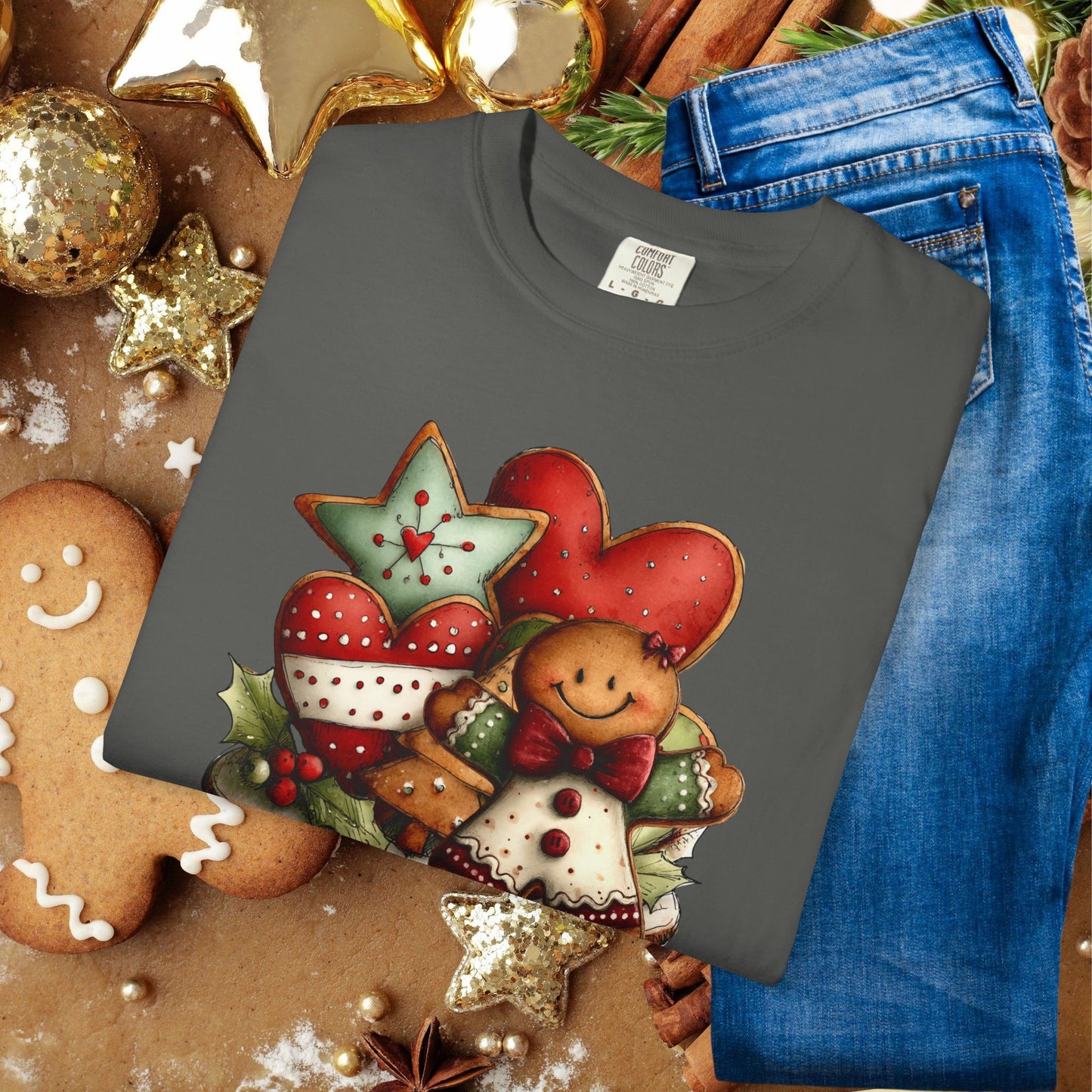 Christmas Gingerbread Cookie Crew T-Shirt