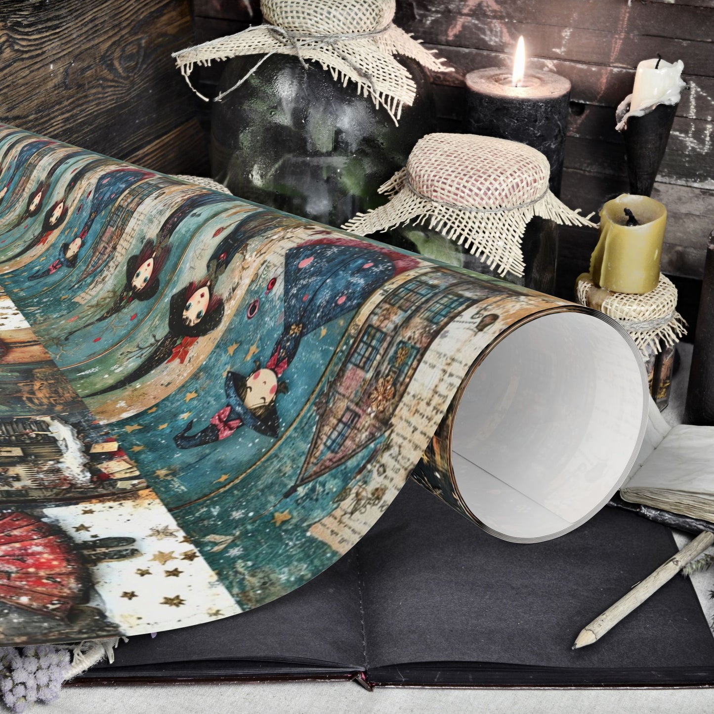 Witchy Christmas Gift Wrap
