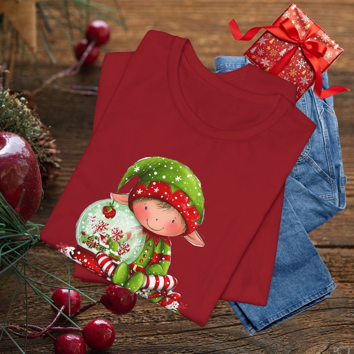 Elf-Made Magic Tee — Cute Christmas Elf Kids' Holiday T-Shirt