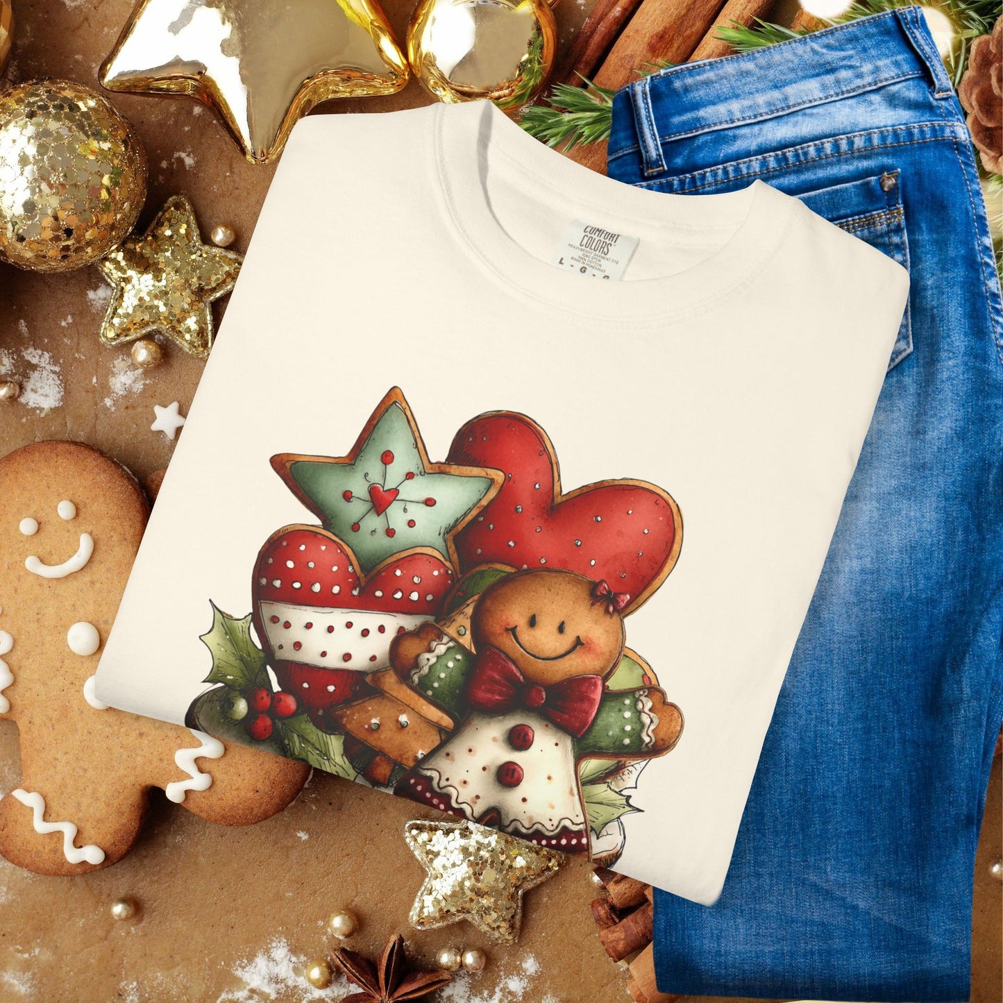 Christmas Gingerbread Cookie Crew T-Shirt