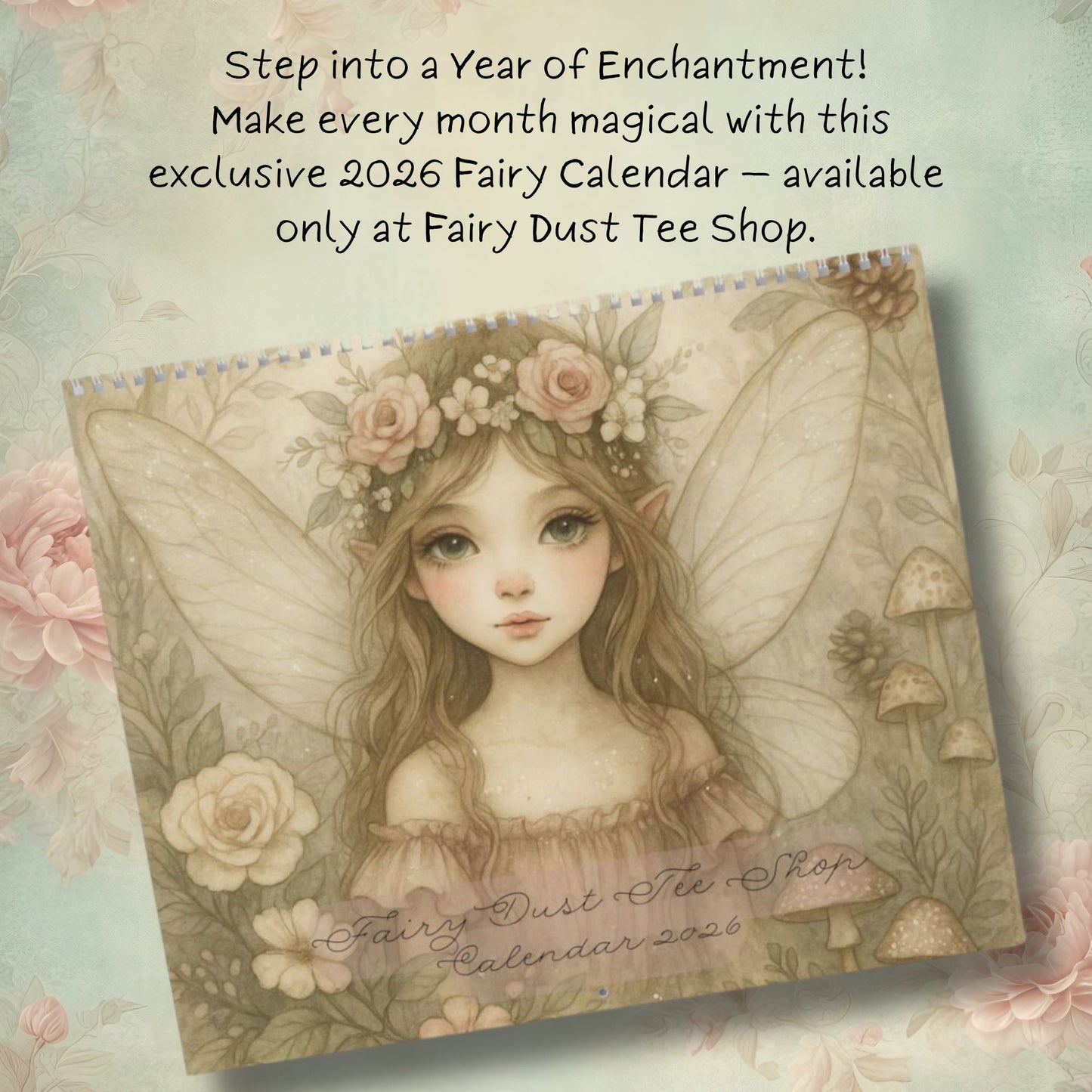 2026 Wall Calendar - Fairy Dust Tee Shop Calendar