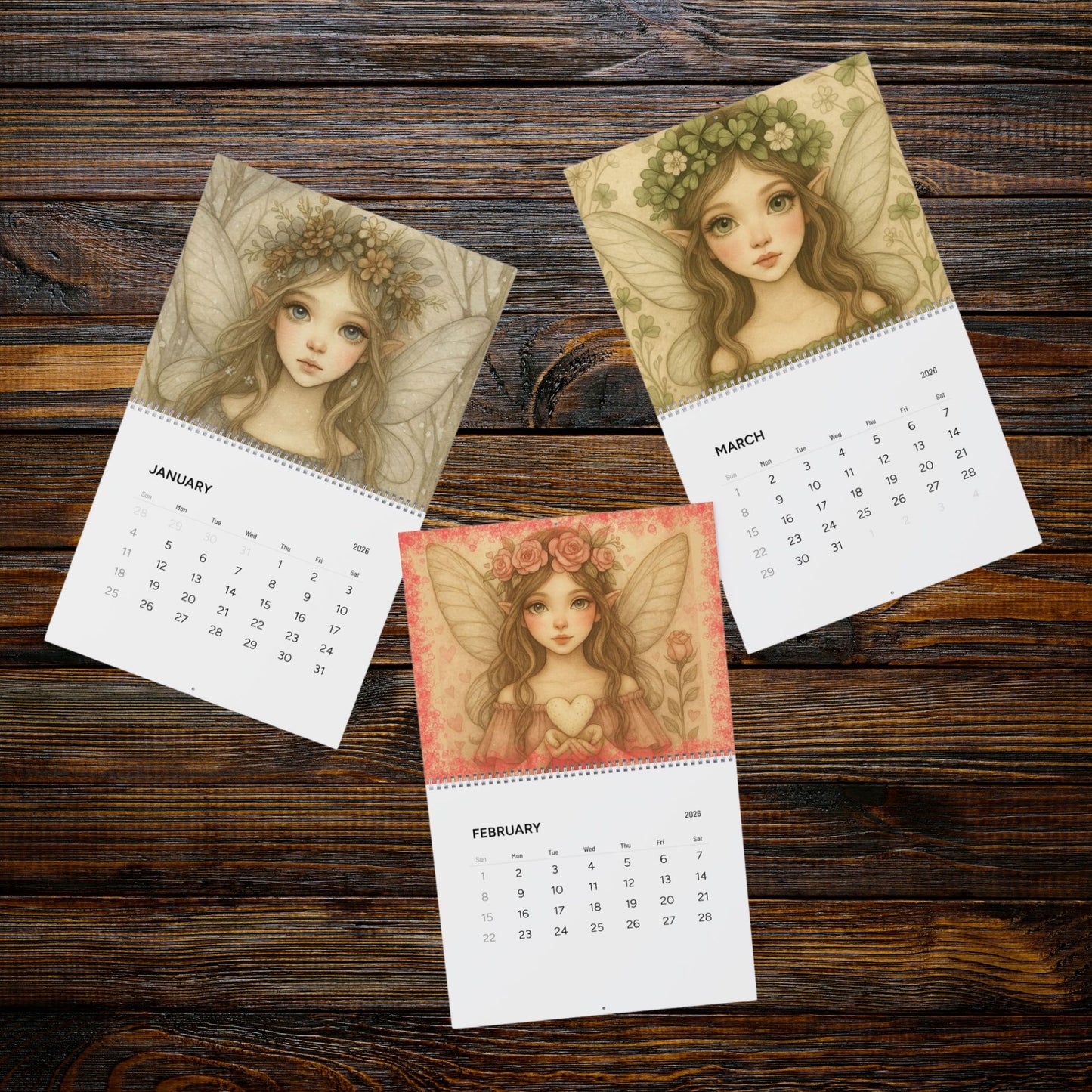 2026 Wall Calendar - Fairy Dust Tee Shop Calendar