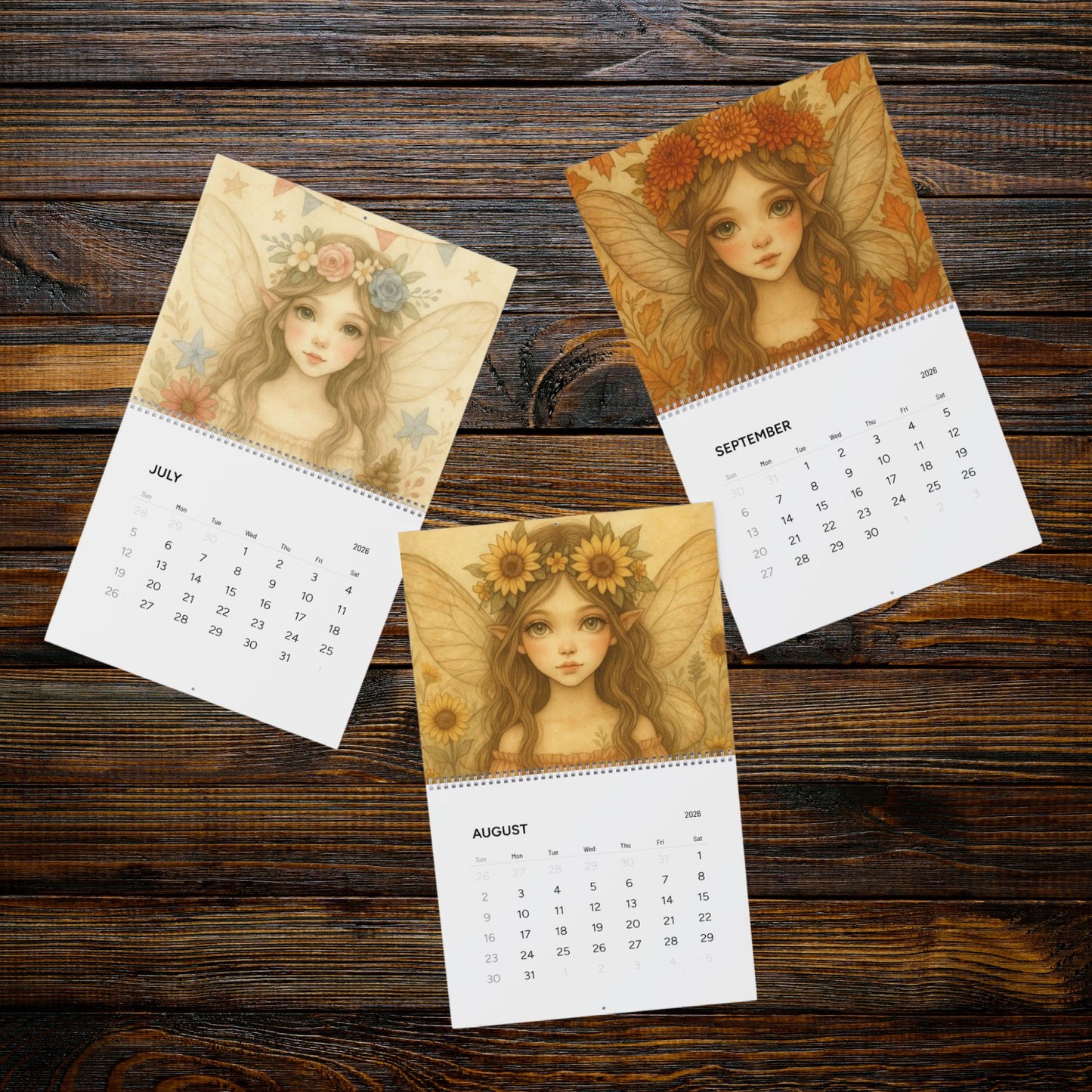2026 Wall Calendar - Fairy Dust Tee Shop Calendar