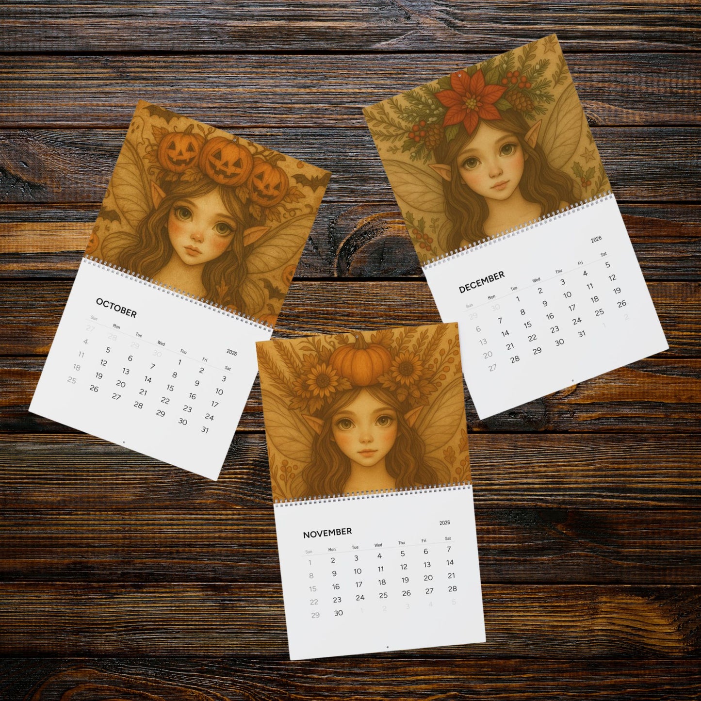 2026 Wall Calendar - Fairy Dust Tee Shop Calendar