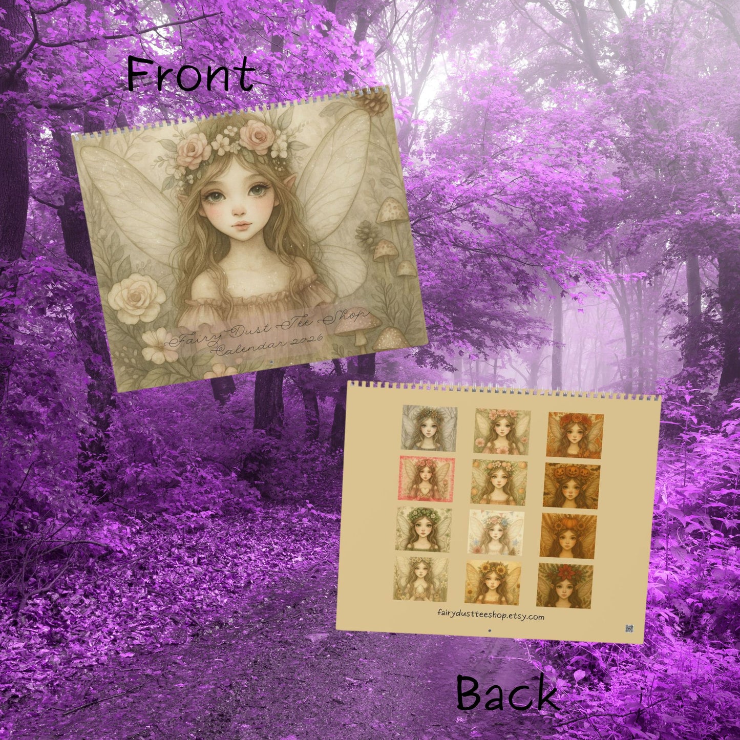 2026 Wall Calendar - Fairy Dust Tee Shop Calendar