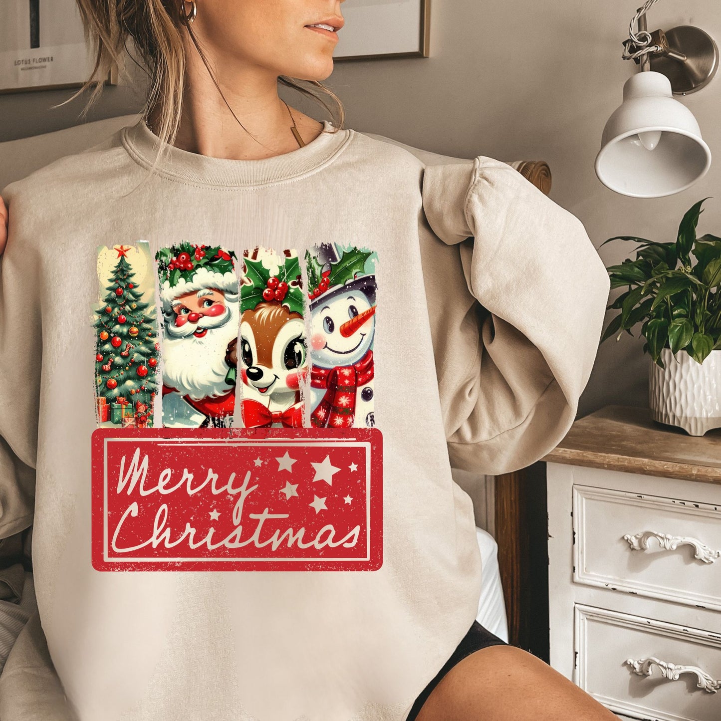 Vintage Merry Christmas Sweatshirt
