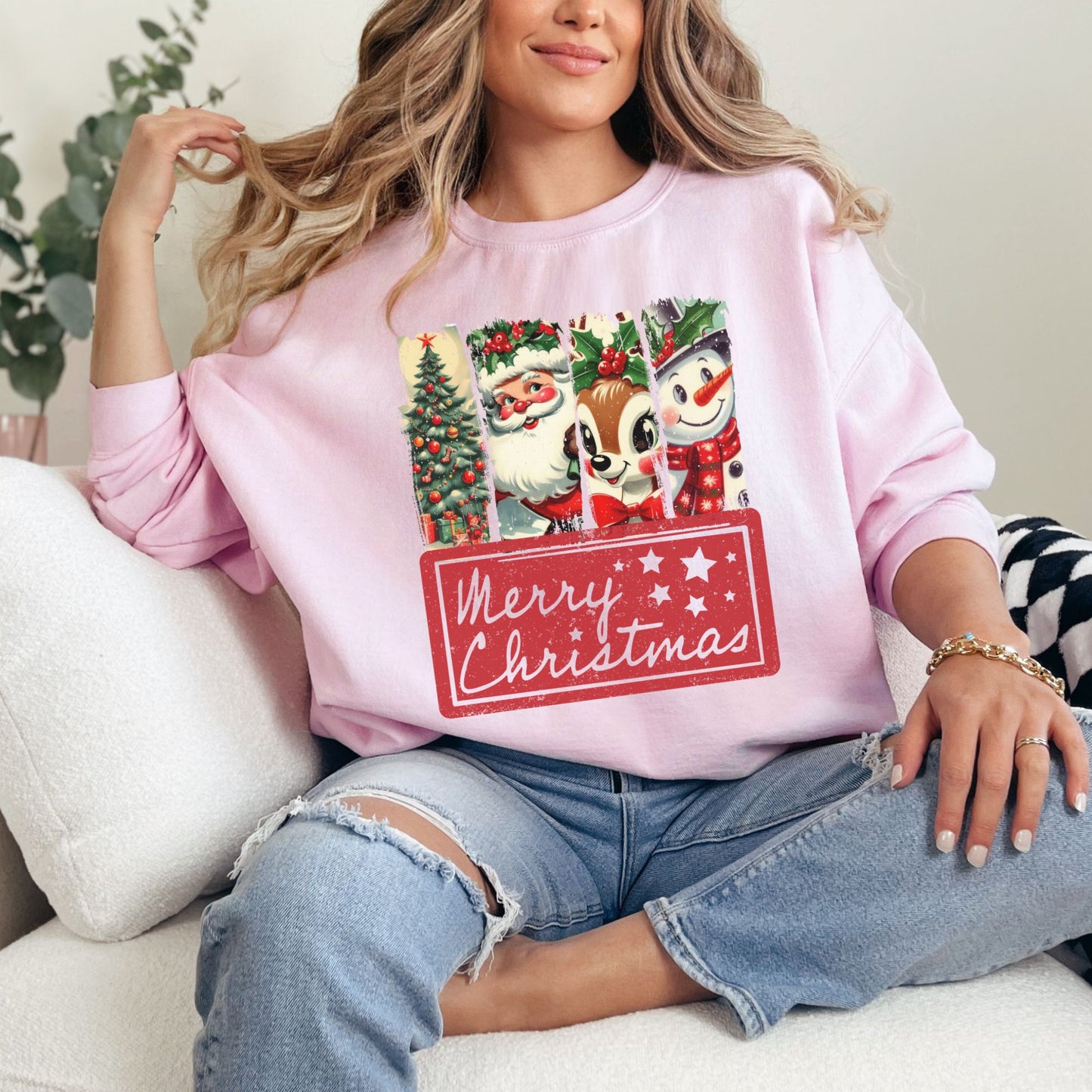 Vintage Merry Christmas Sweatshirt
