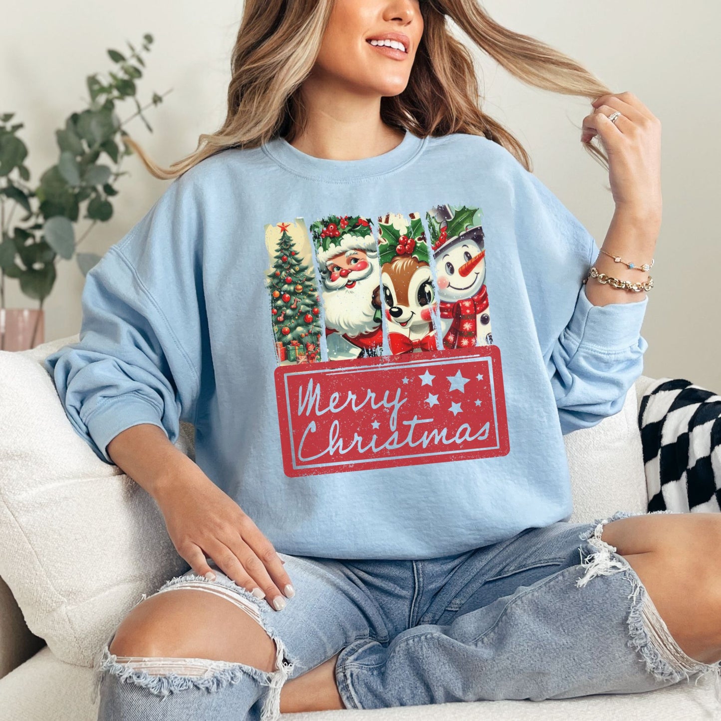 Vintage Merry Christmas Sweatshirt