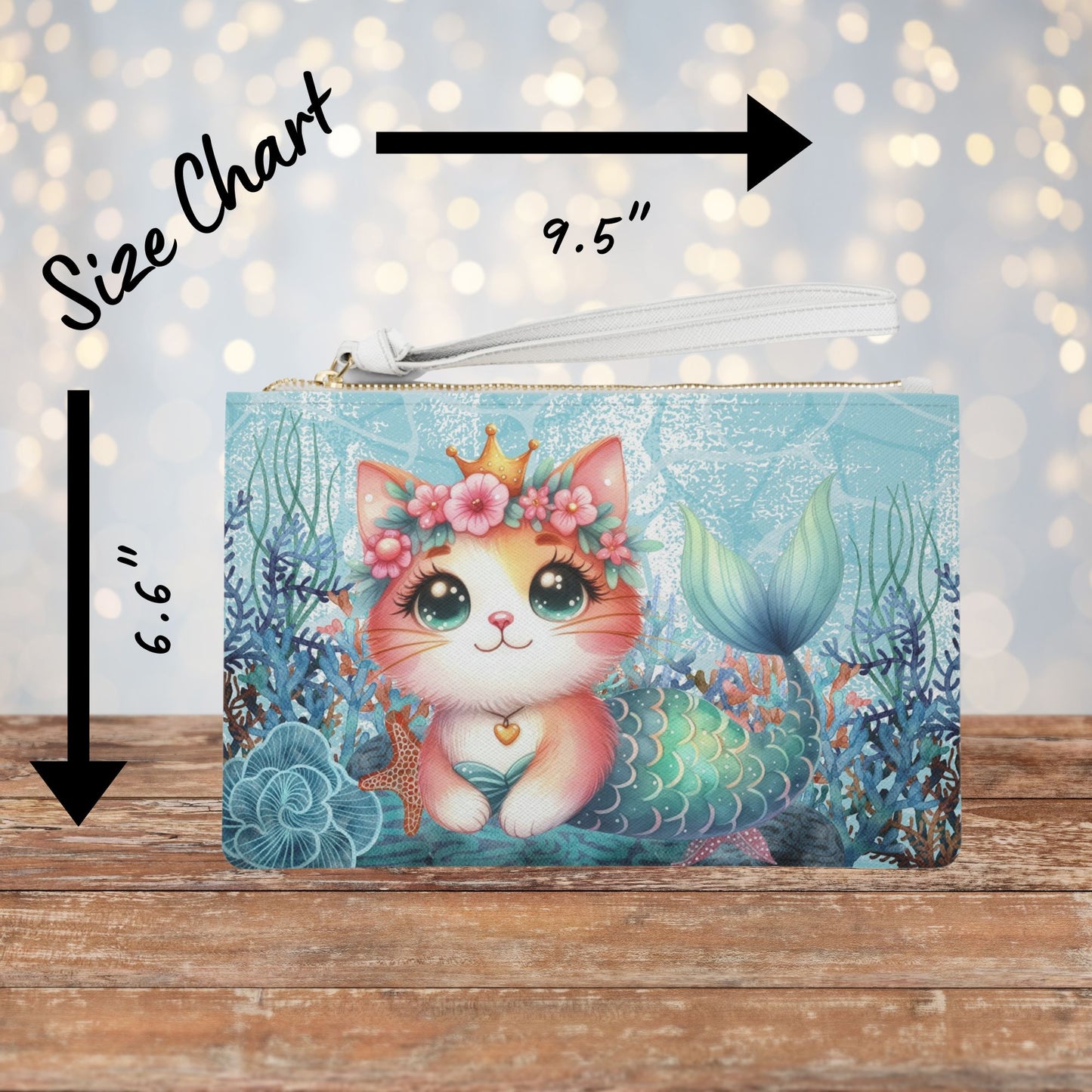 Mermaid Cat Makeup Bag