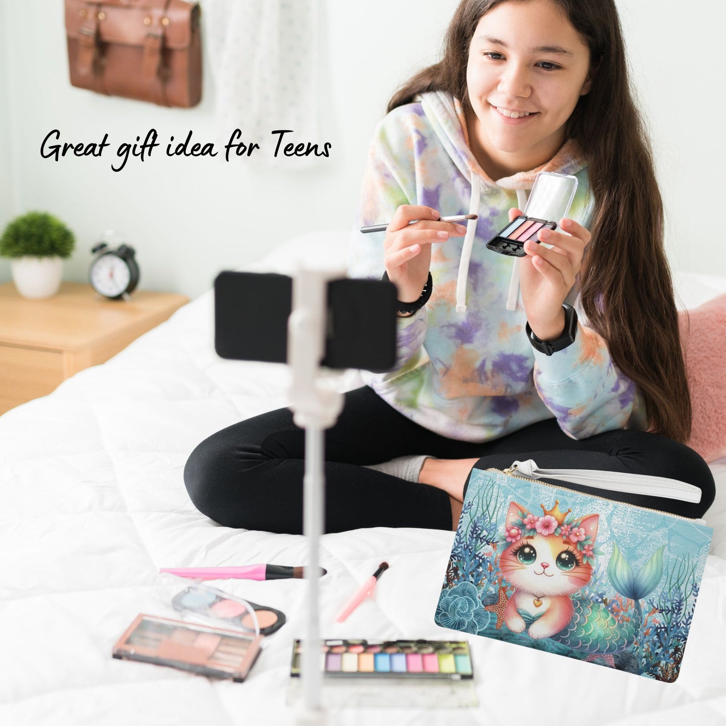 Mermaid Cat Makeup Bag